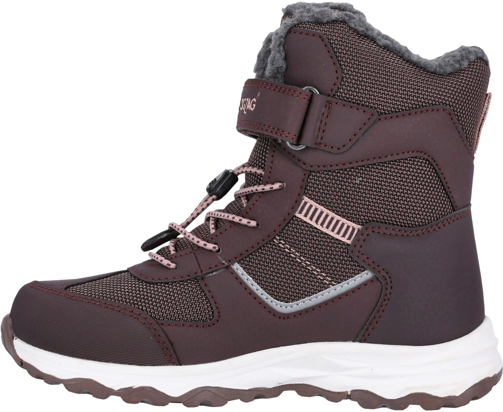 und WP wärmend ZIGZAG wasserdicht Balful aubergine Winterboots