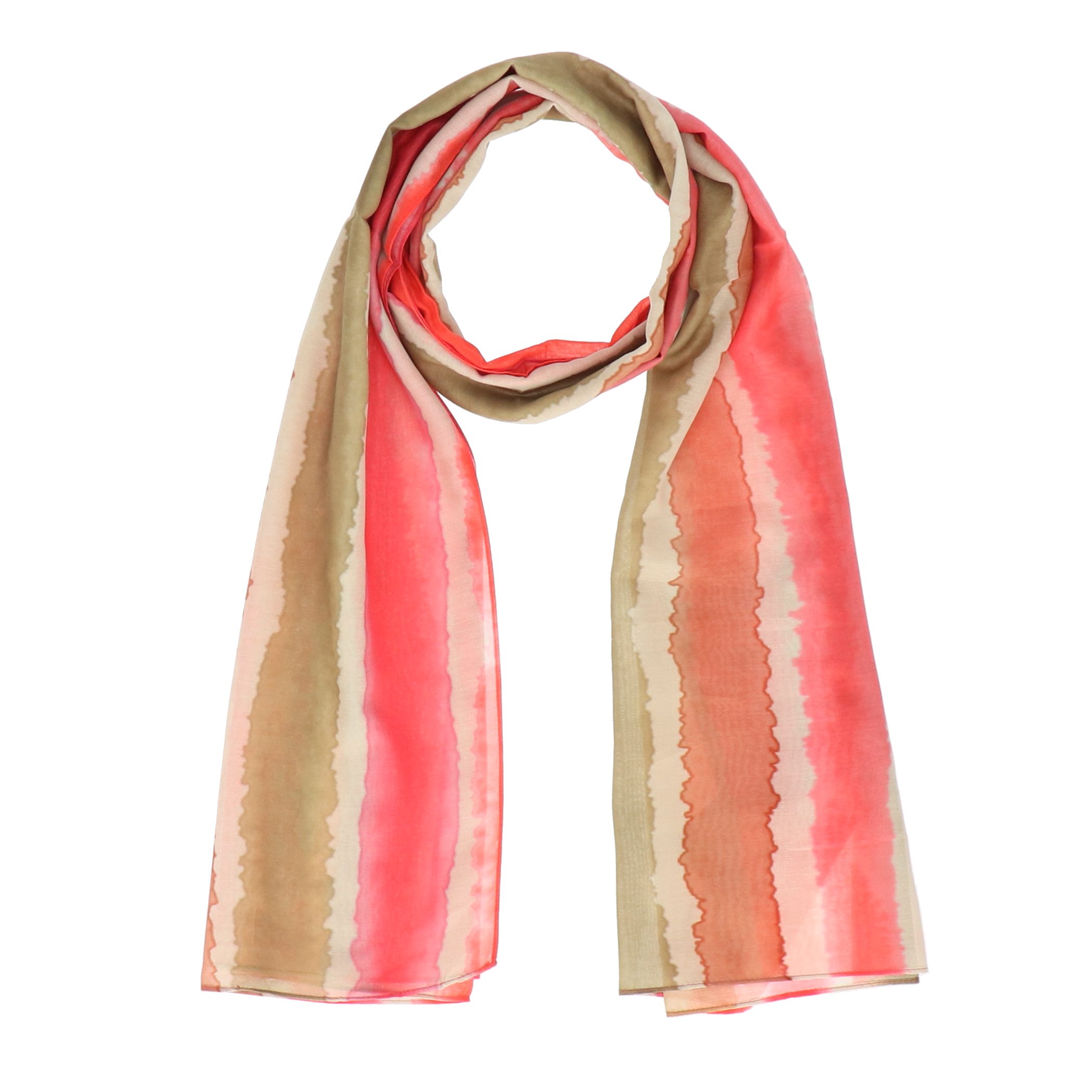 halsüberkopf Accessoires Modeschal Curvy Stripes, mit Aquarellstreifen
