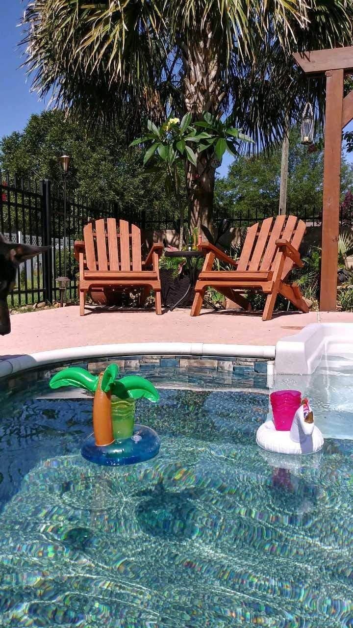 FELIXLEO Aufblasbares Bällebad Mini Aufblasbarer Pool Getränkehalter, Flamingo Einhorn Design .