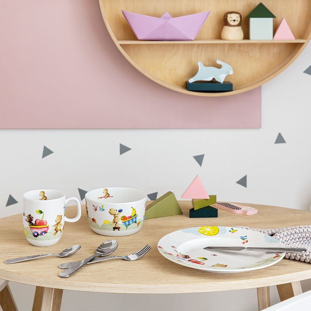 Villeroy & Boch Kinderbesteck Kiddys Besteck (4-tlg), 1 Personen, Edelstahl, Edelstahl, 4 Stck, spülmaschinenfest