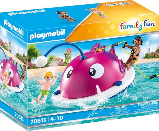 Playmobil® Konstruktions-Spielset »Kletter-Schwimminsel (70613), Family Fun«, (24 St), Made in Europe