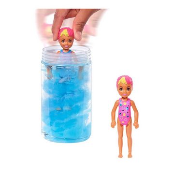 Mattel® Anziehpuppe Mattel HCC90 Barbie Chelsea Color Reveal Puppe+Überraschungs-Zubehör