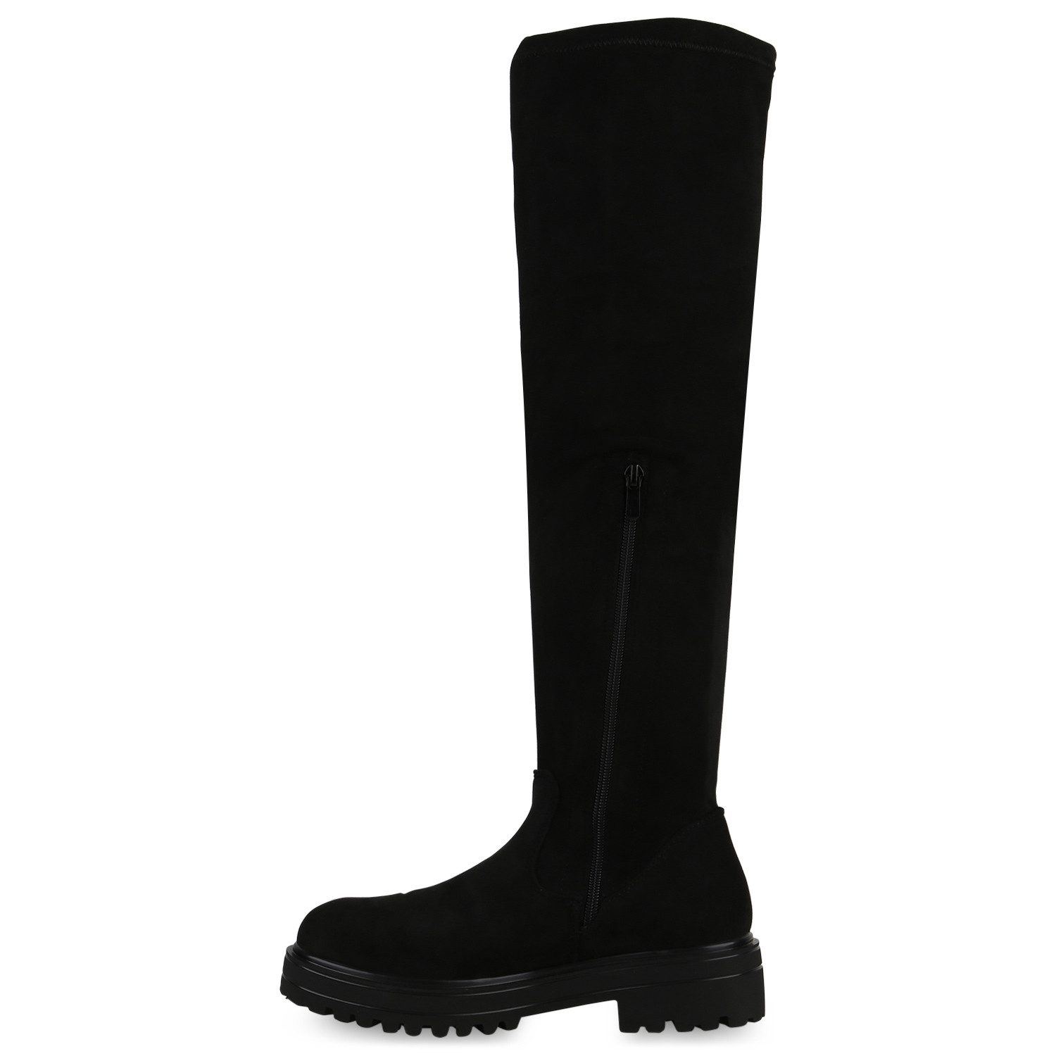 VAN HILL 840519 Overkneestiefel Damen Overknees Stiefel Plateau Vorne Profi günstig online kaufen