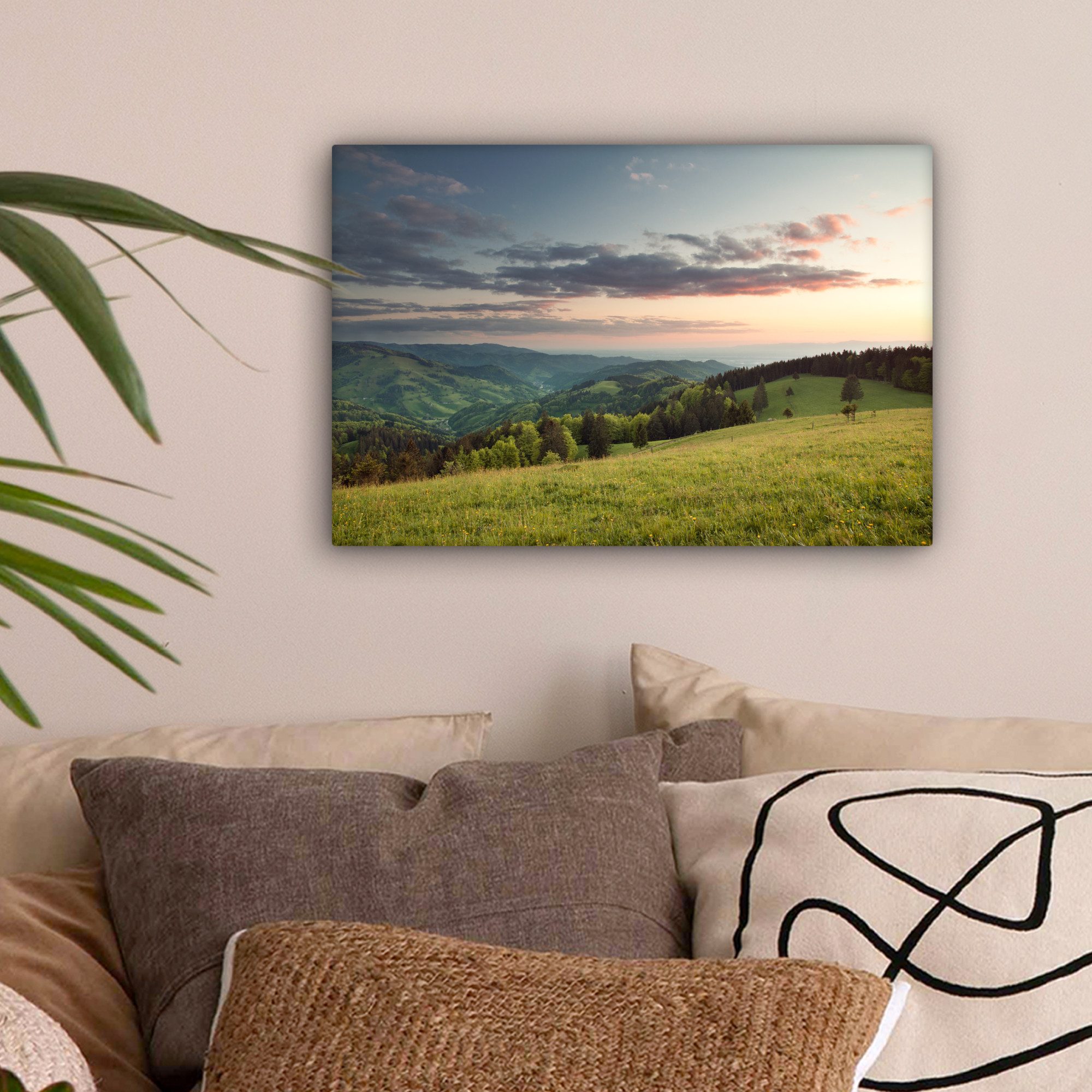 OneMillionCanvasses® Leinwandbild Blick auf den Schwarzwald günstig online kaufen