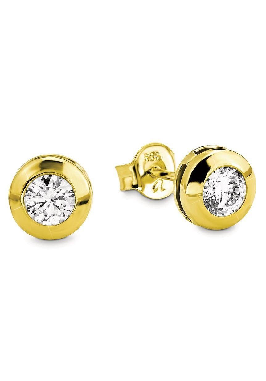 Amor Paar Ohrstecker, mit Zirkonia (synth)