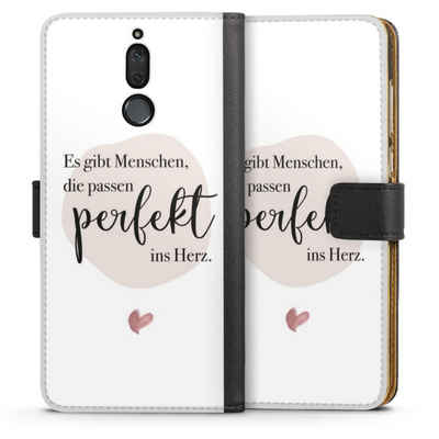 DeinDesign Handyhülle Es gibt Menschen die passen, Huawei Mate 10 lite Hülle Handy Flip Case Wallet Cover