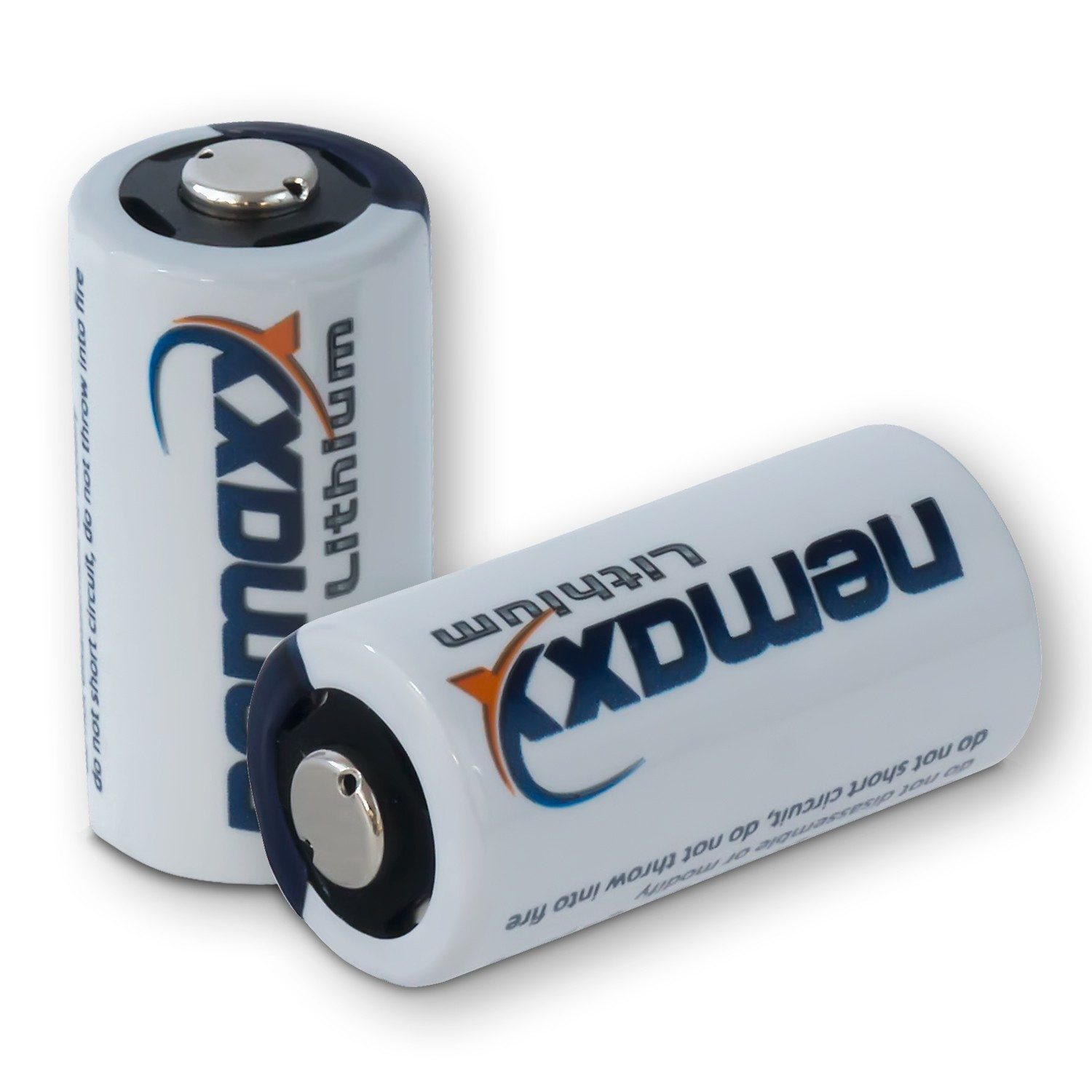 NEMAXX 1x Blister (2 Stück) 3V Photo Lithium Batterie CR123A Fotobatterie