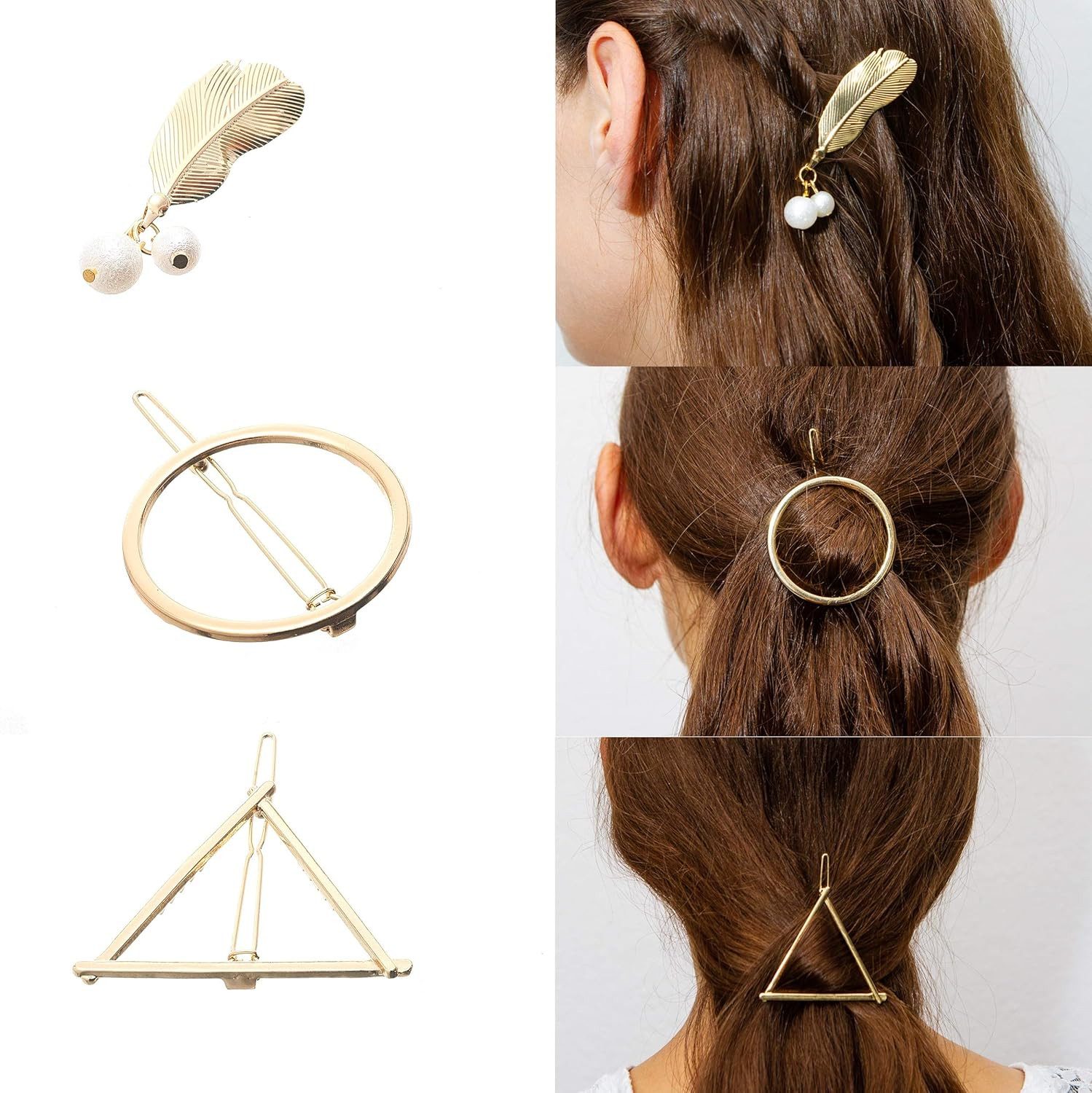 Dilara Haarspange 16 Stück Haarschmuck Set Damen – elegante Haarklammern für Hochzeit, 16-tlg., Eleganter Haarschmuck für besondere Frisuren & glänzende Looks