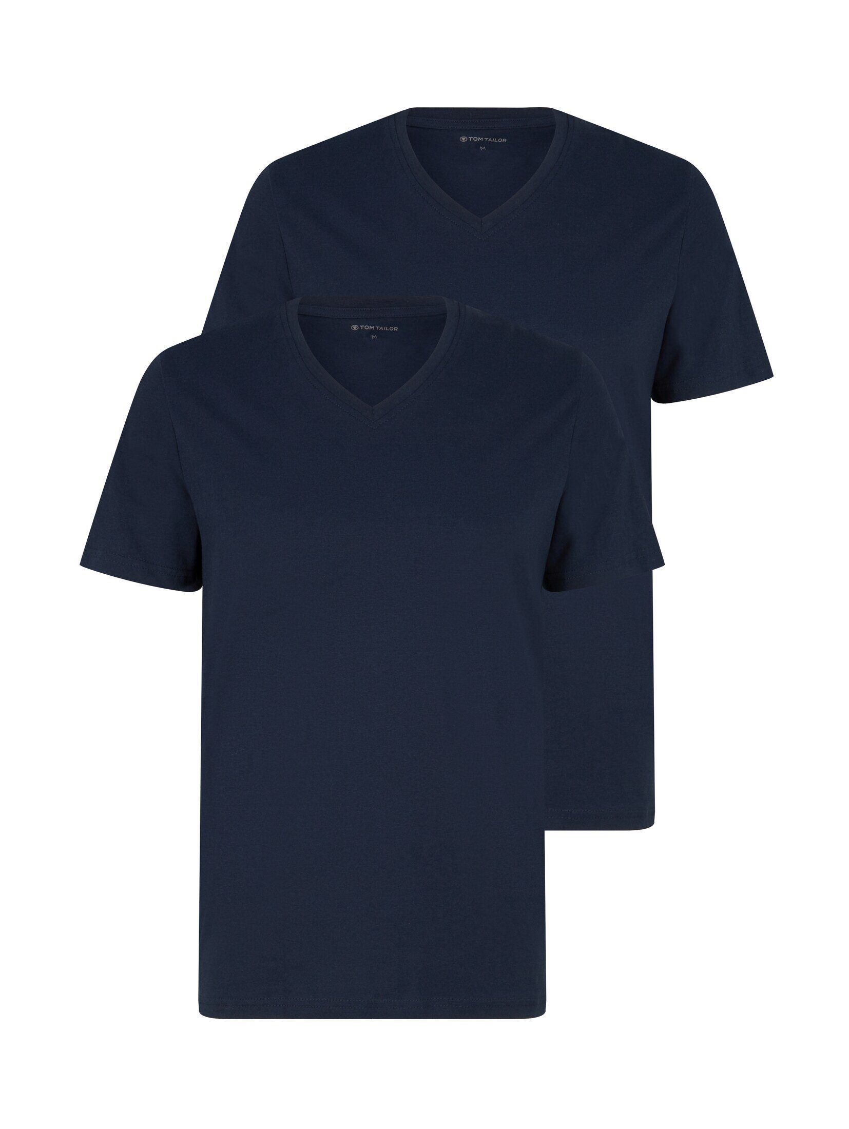 TOM TAILOR T-Shirt Dark (im Doppelpack) Blue T-Shirt Doppelpack