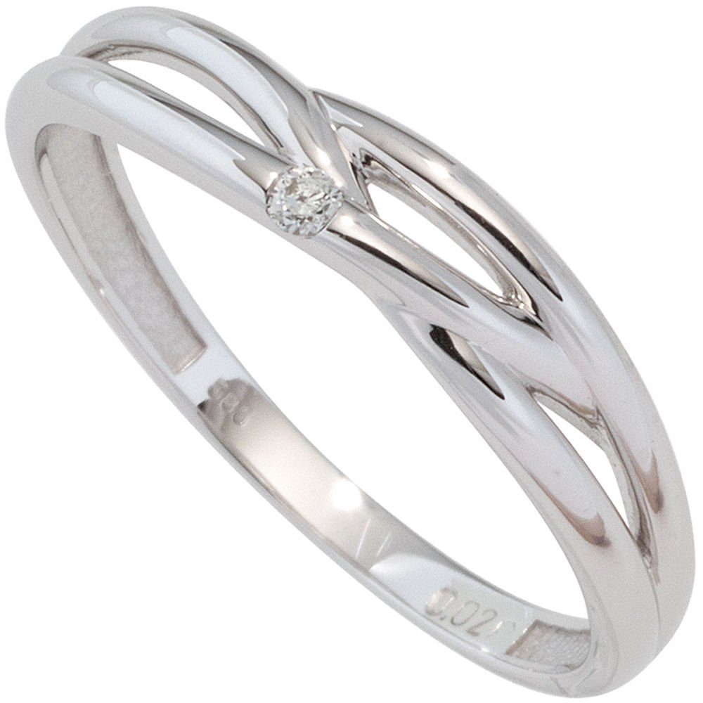 Schmuck Krone Goldring Damenring mit Brillant, günstig online kaufen