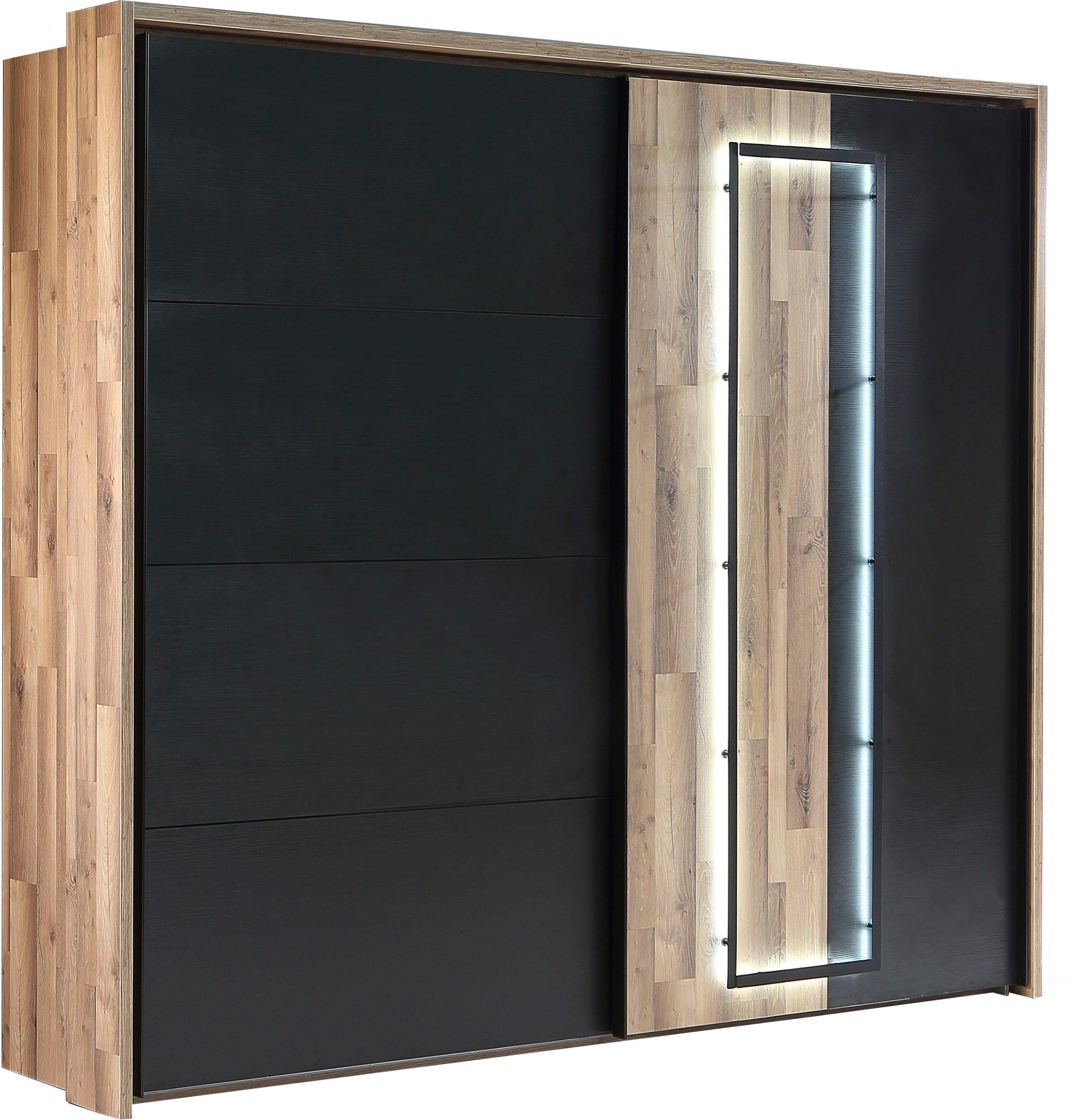 FORTE Schwebetürenschrank "Sirius Crown" mit LED-Beleuchtung günstig online kaufen