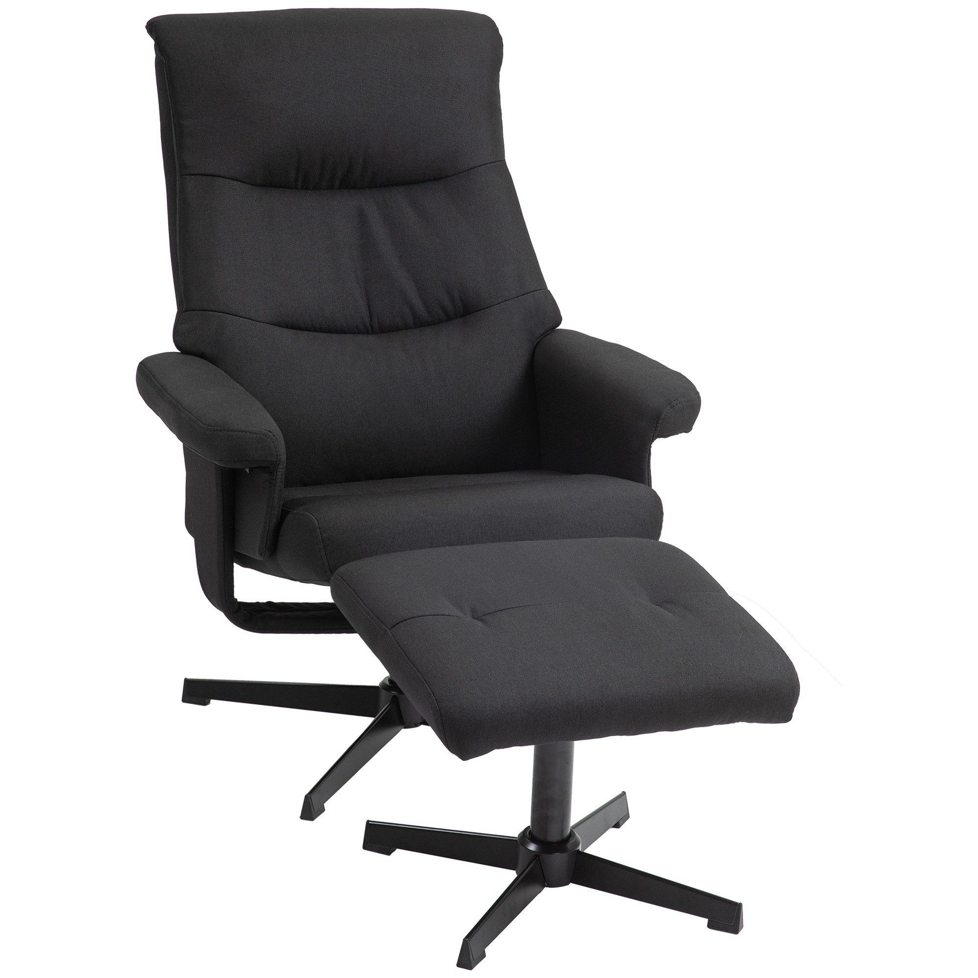 HOMCOM Relaxsessel mit Hocker, Gepolstert Fernsehsessel günstig online kaufen