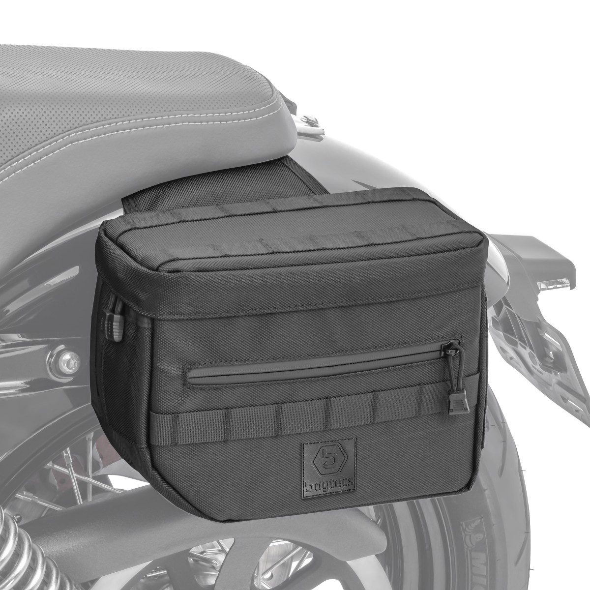 Craftride Satteltasche Satteltaschen Club Style für Harley Davidson Modellen DC1 schwarz