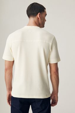 Next T-Shirt Kurzärmeliges T-Shirt mit Grandad-Kragen (1-tlg)
