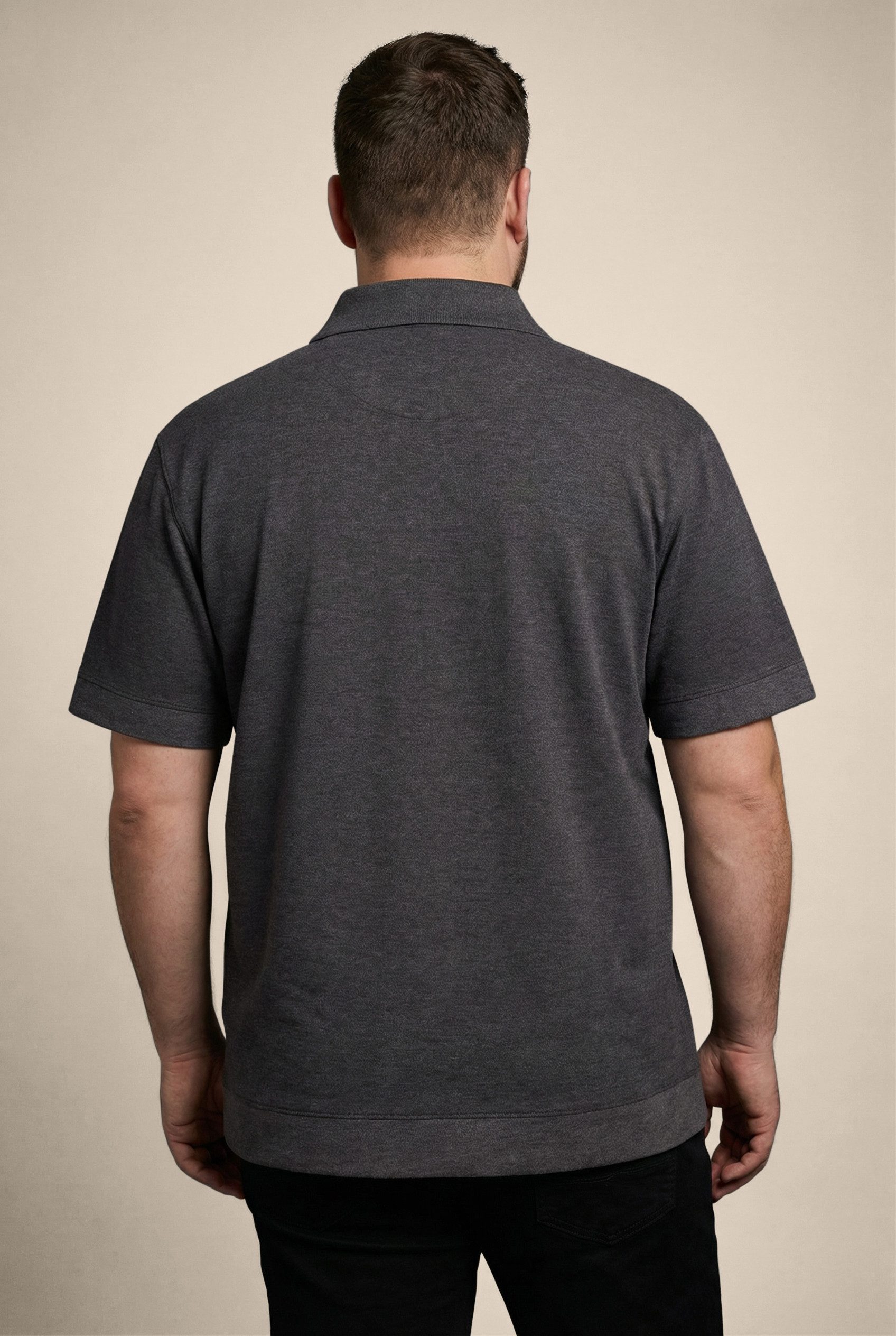 Man's World Plus Poloshirt auch in Grosse Größen bis Gr. 7XL Bauch-Fit Regular Fit Passform, Kurzarm, unifarben, aus Piqué-Material