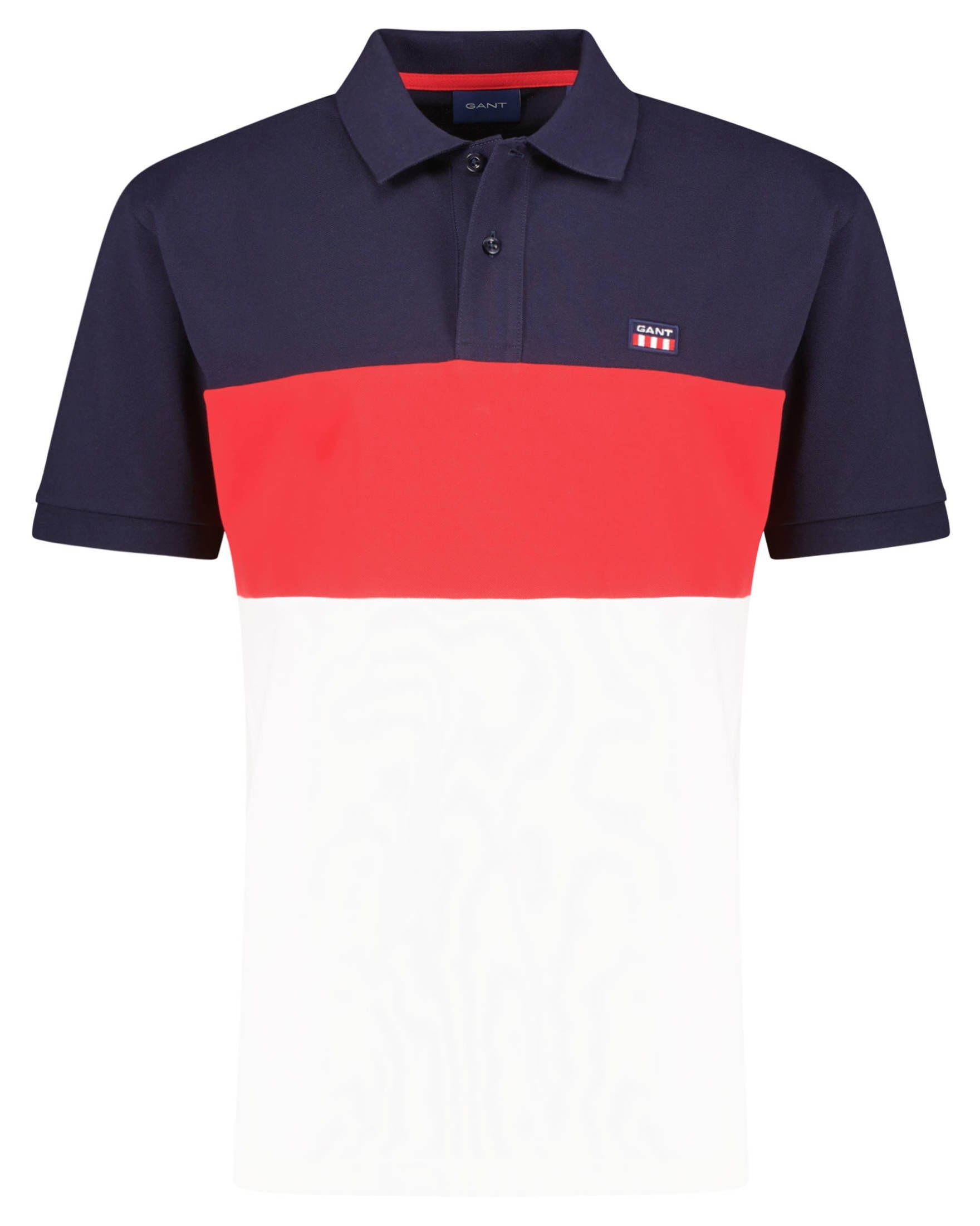 Gant Poloshirt PIQUE Poloshirt Herren Fit Regular (1-tlg) BLOCKED