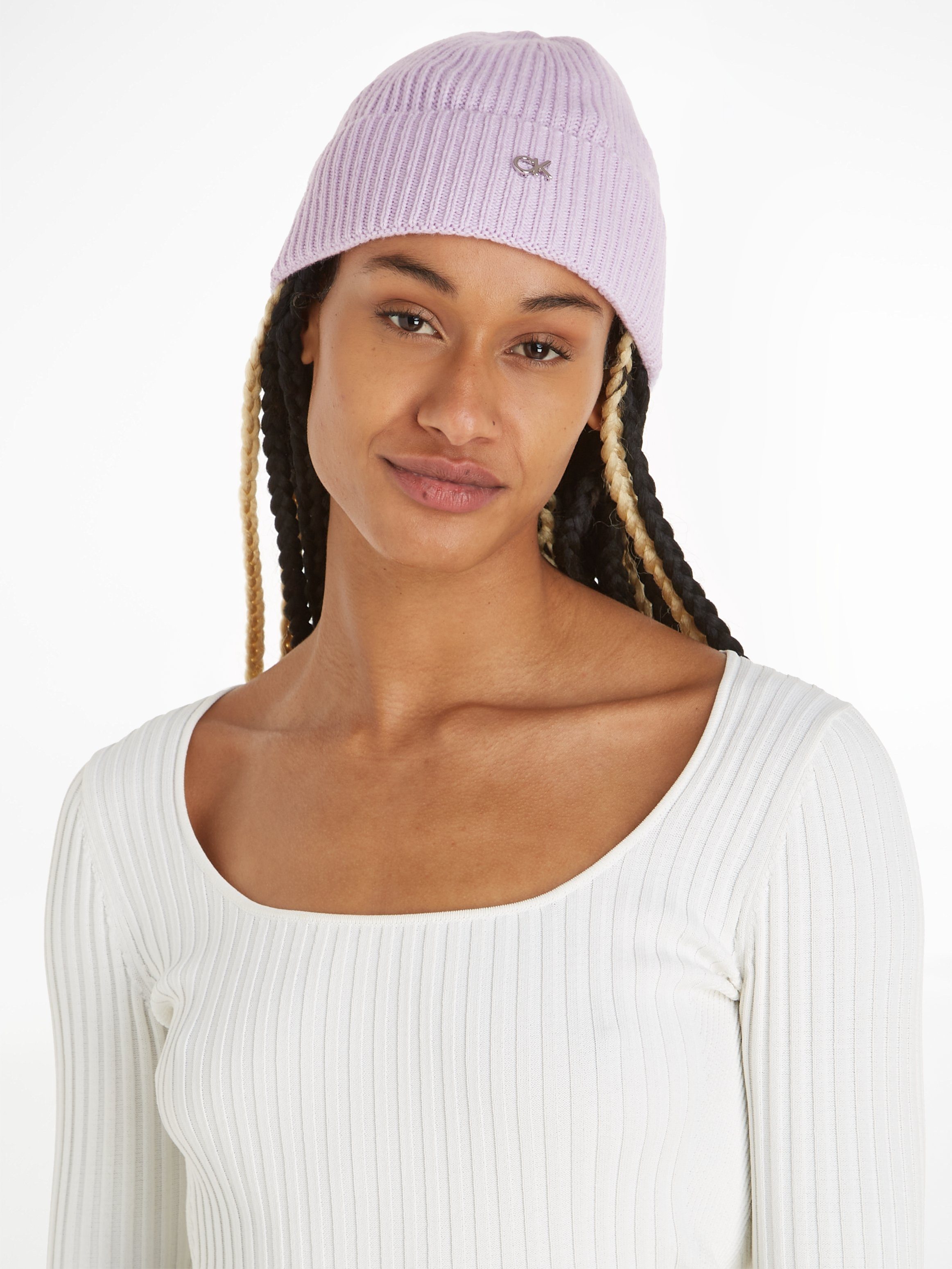 Calvin Klein Beanie BEANIE MIX Iris RE-LOCK