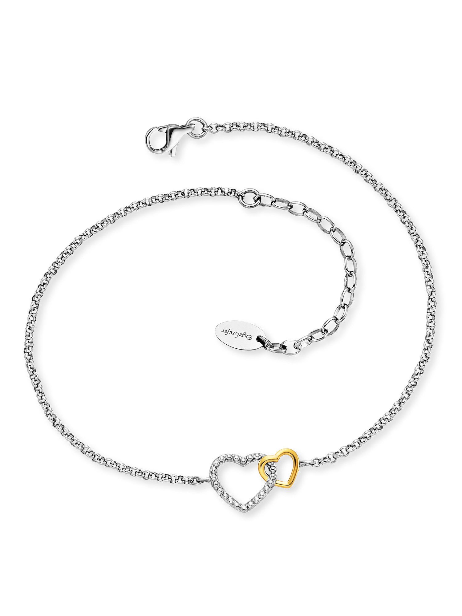 Engelsrufer Fußkette Herzen Bicolor, Made in Germany günstig online kaufen