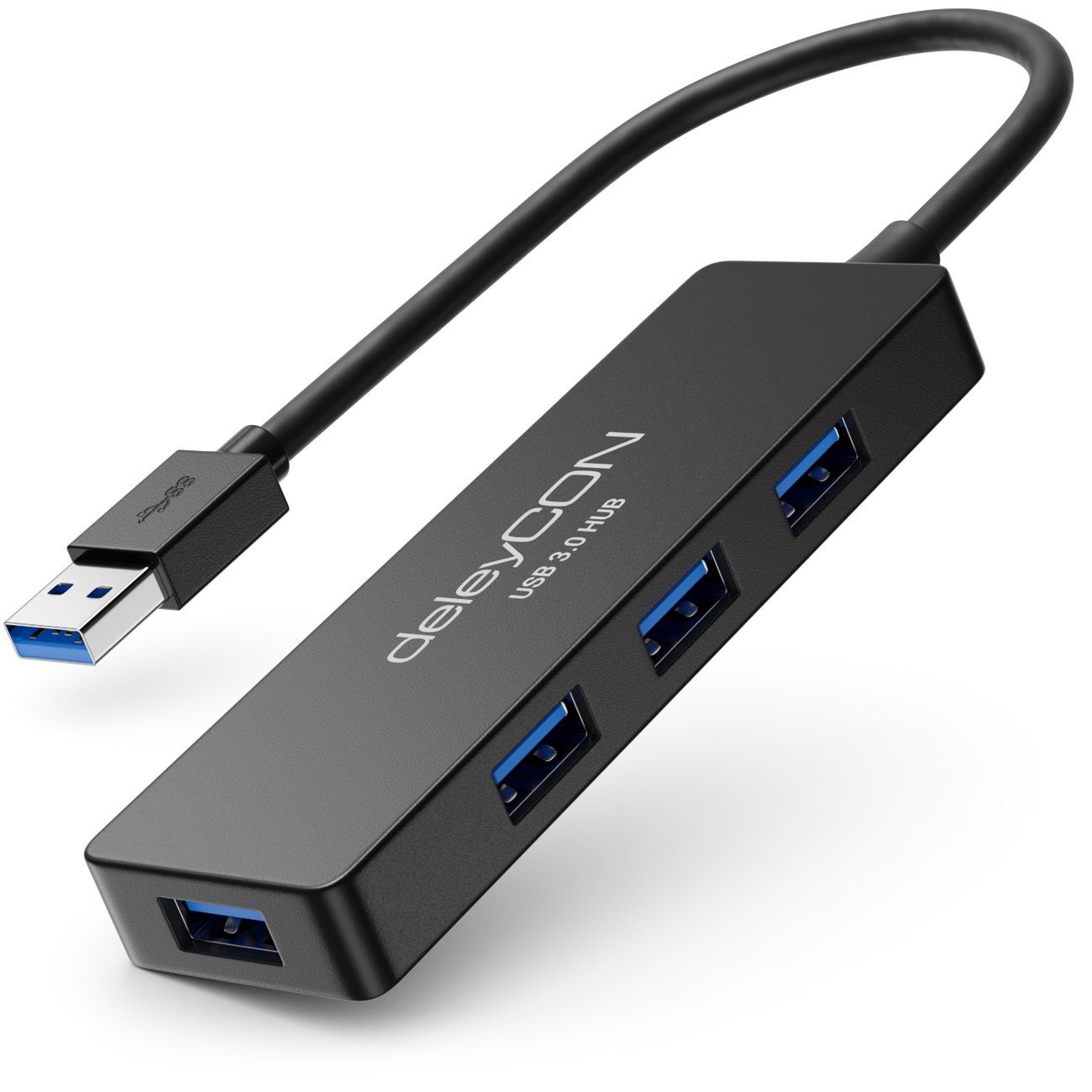 deleyCON »deleyCON 4 Port USB 3.0 HUB USB Erweiterung PC Computer ...