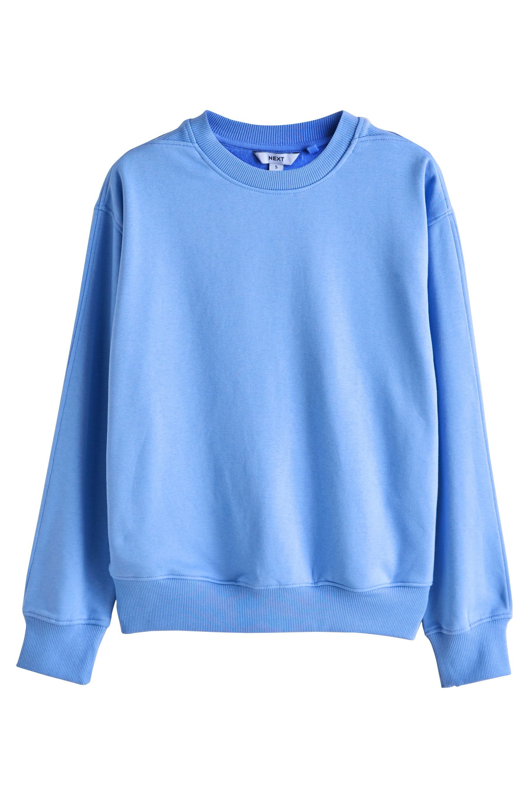 Next Longsweatshirt Angerautes Relaxed Fit Oversized-Sweatshirt (1-tlg) günstig online kaufen