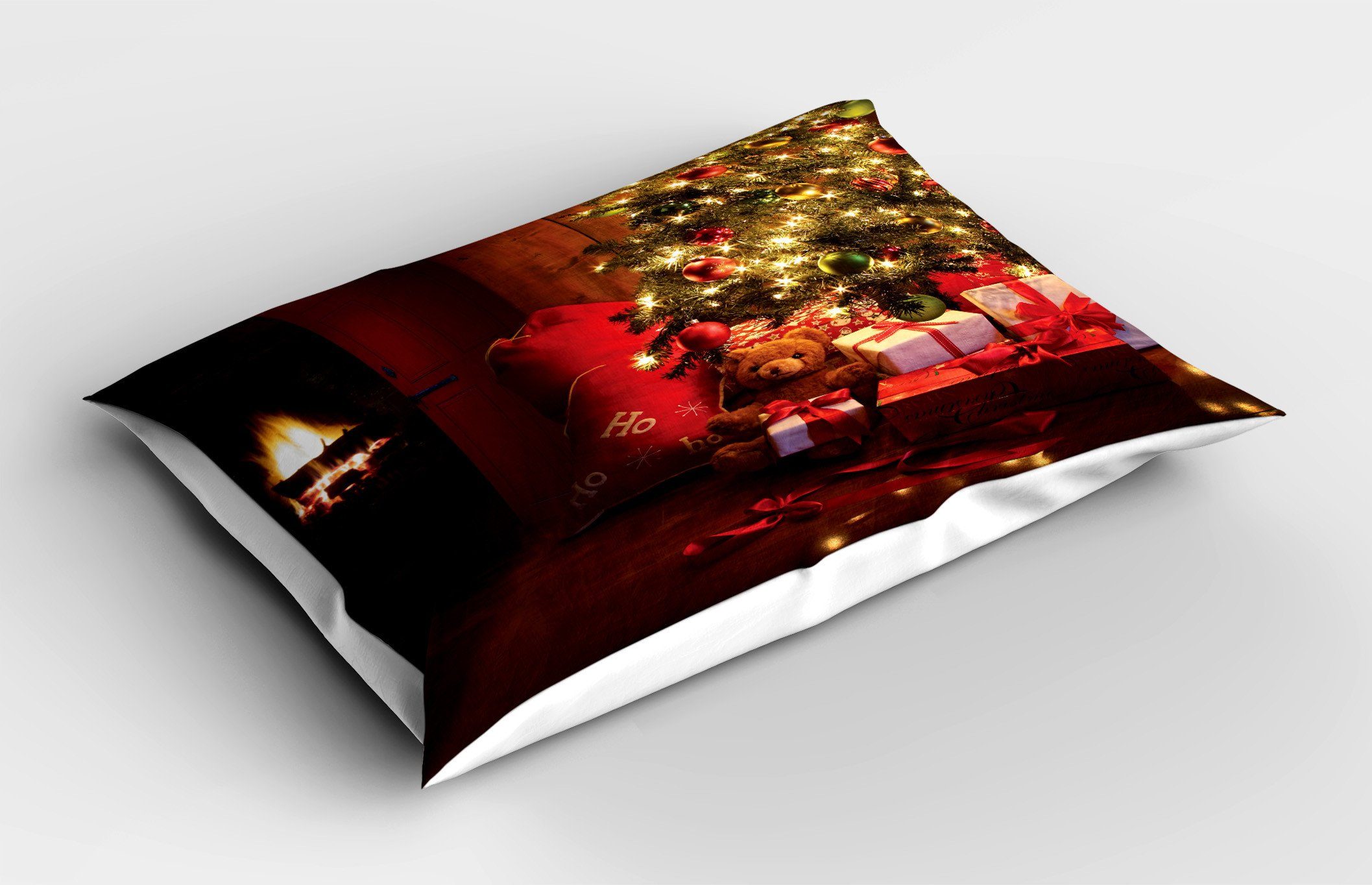 Gedruckter Stück), Standard King Weihnachtsbaum Dekorativer Weihnachten Neujahr Kissenbezüge (1 Abakuhaus Size Kissenbezug,