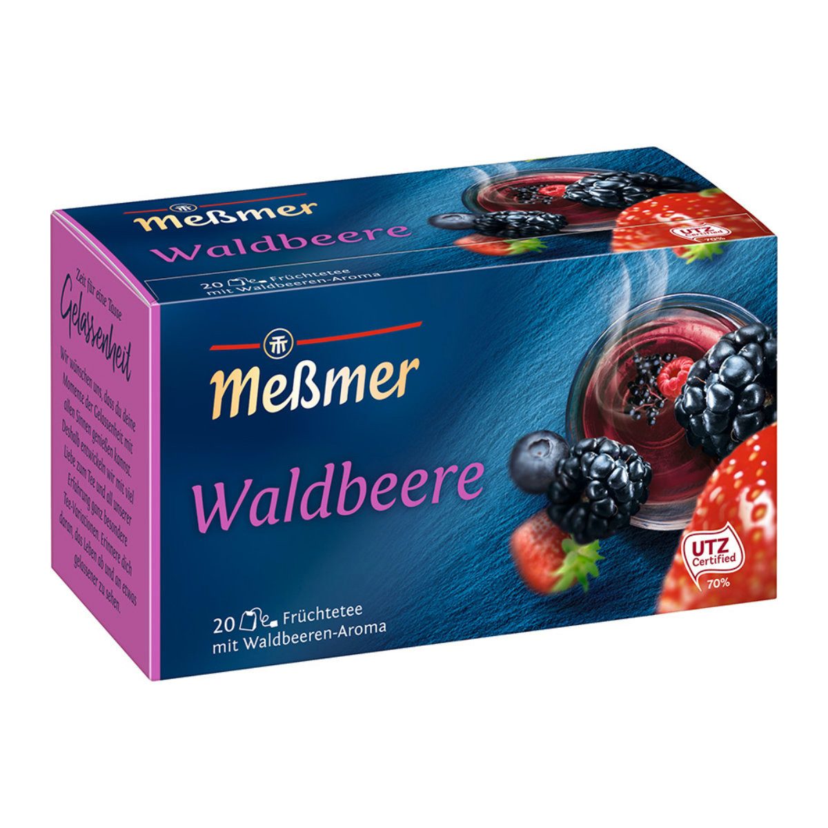 Meßmer Tee, Meßmer Waldbeere Tee Früchtetee aromatisiert Waldbeeren Geschmack 55g