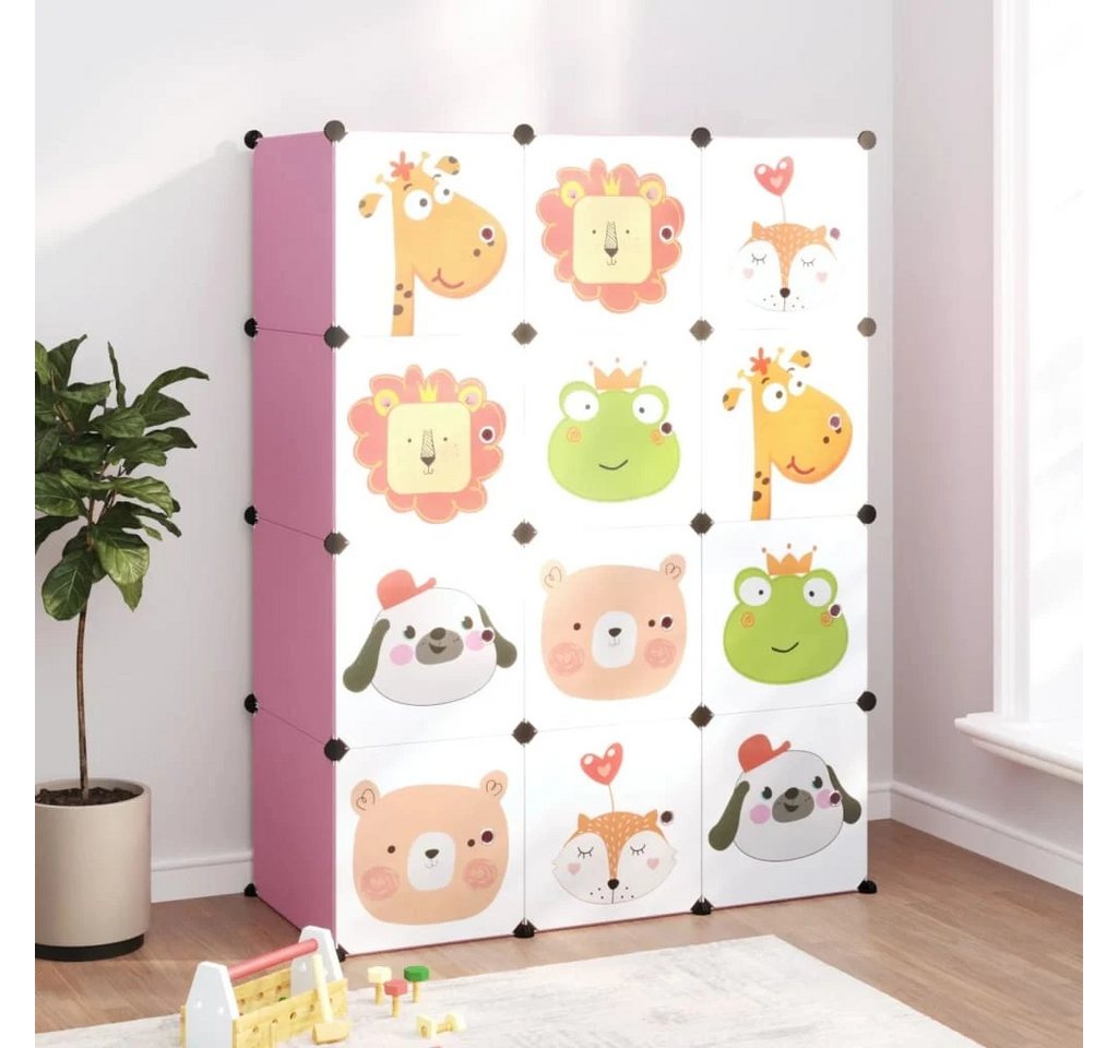 Thumbnail - Vellora Aufbewahrungsbox Kinderschrank Modular mit 10 Würfeln PP (10 St., Viel Stauraum), Farbenfrohes Muster
