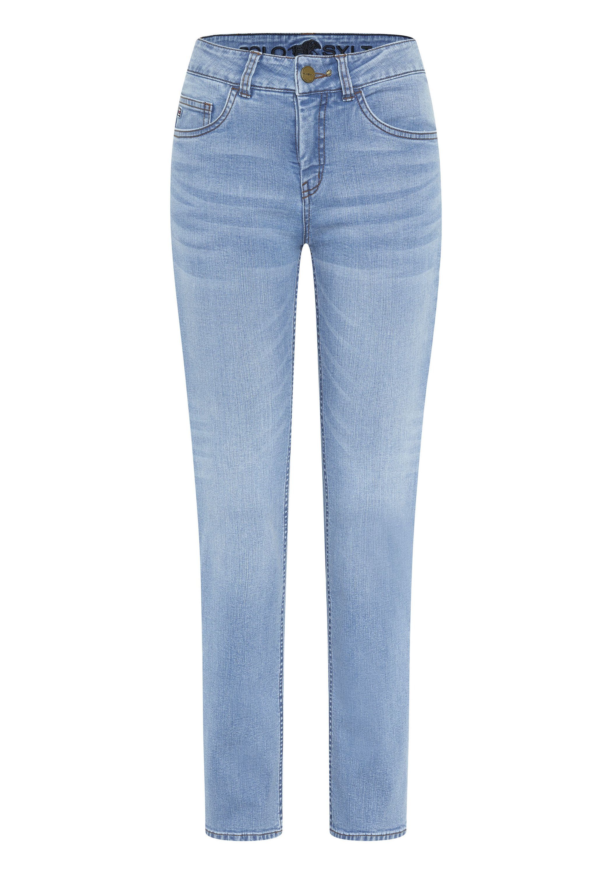 Polo Sylt Straight-Jeans mit entspannter Passform (1-tlg)