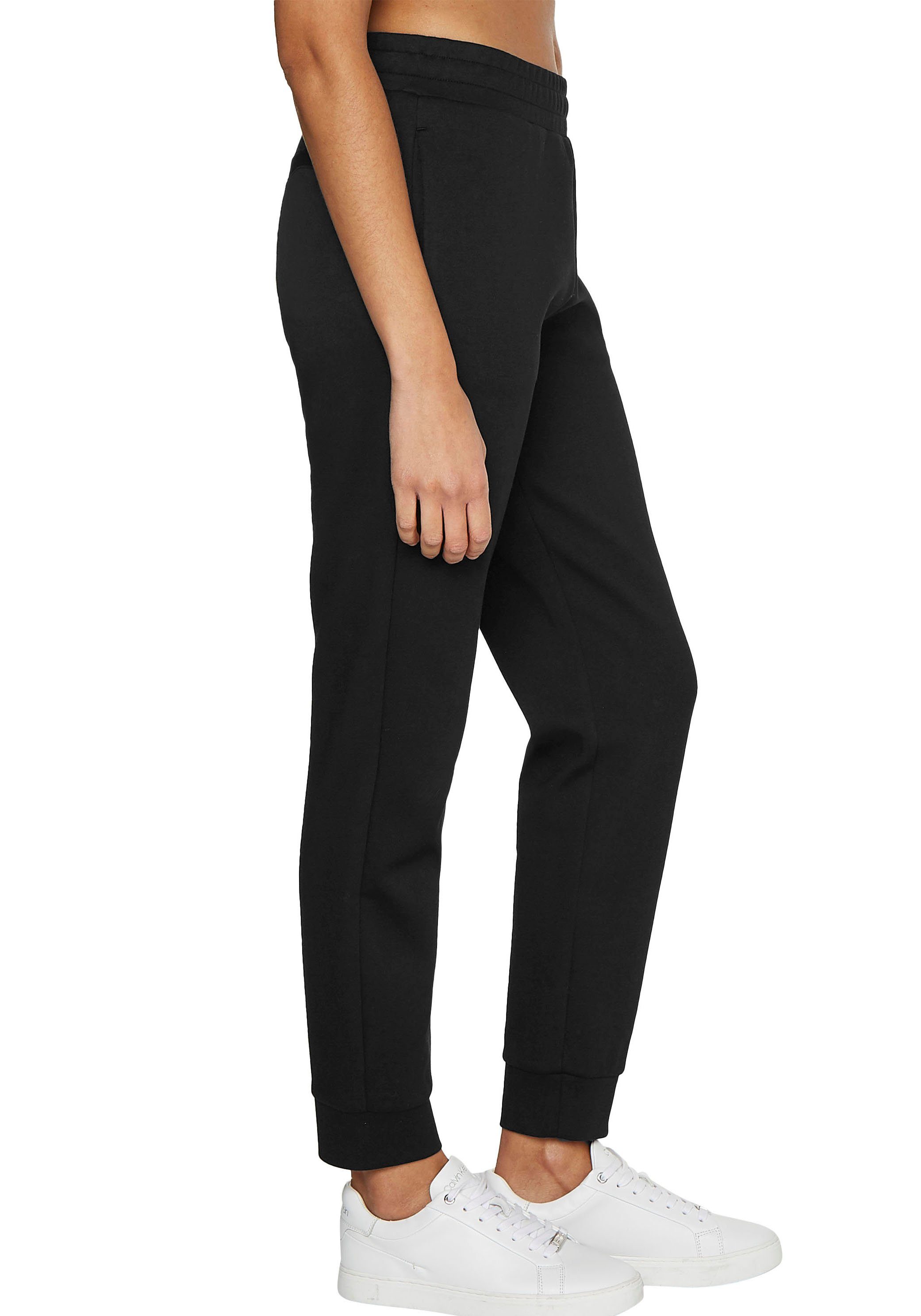 Calvin Klein Sweathose Ck Calvin Klein kontrastfarbenem Black mit Logo