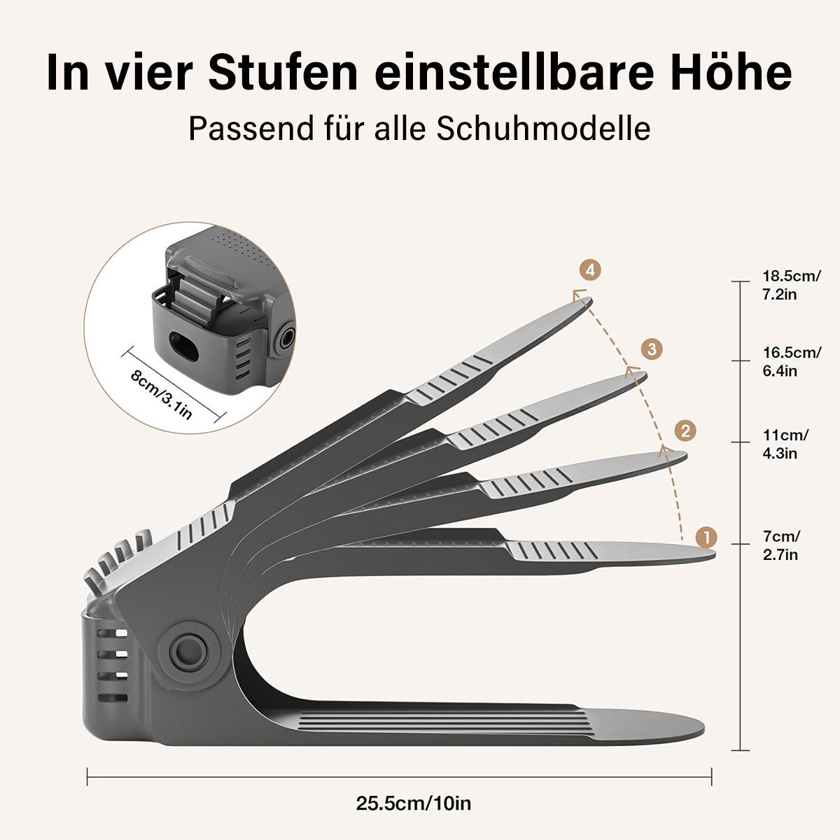 ZEUOPQ Schuhregal Einstellbare Schuhregale PP Doppellagig günstig online kaufen