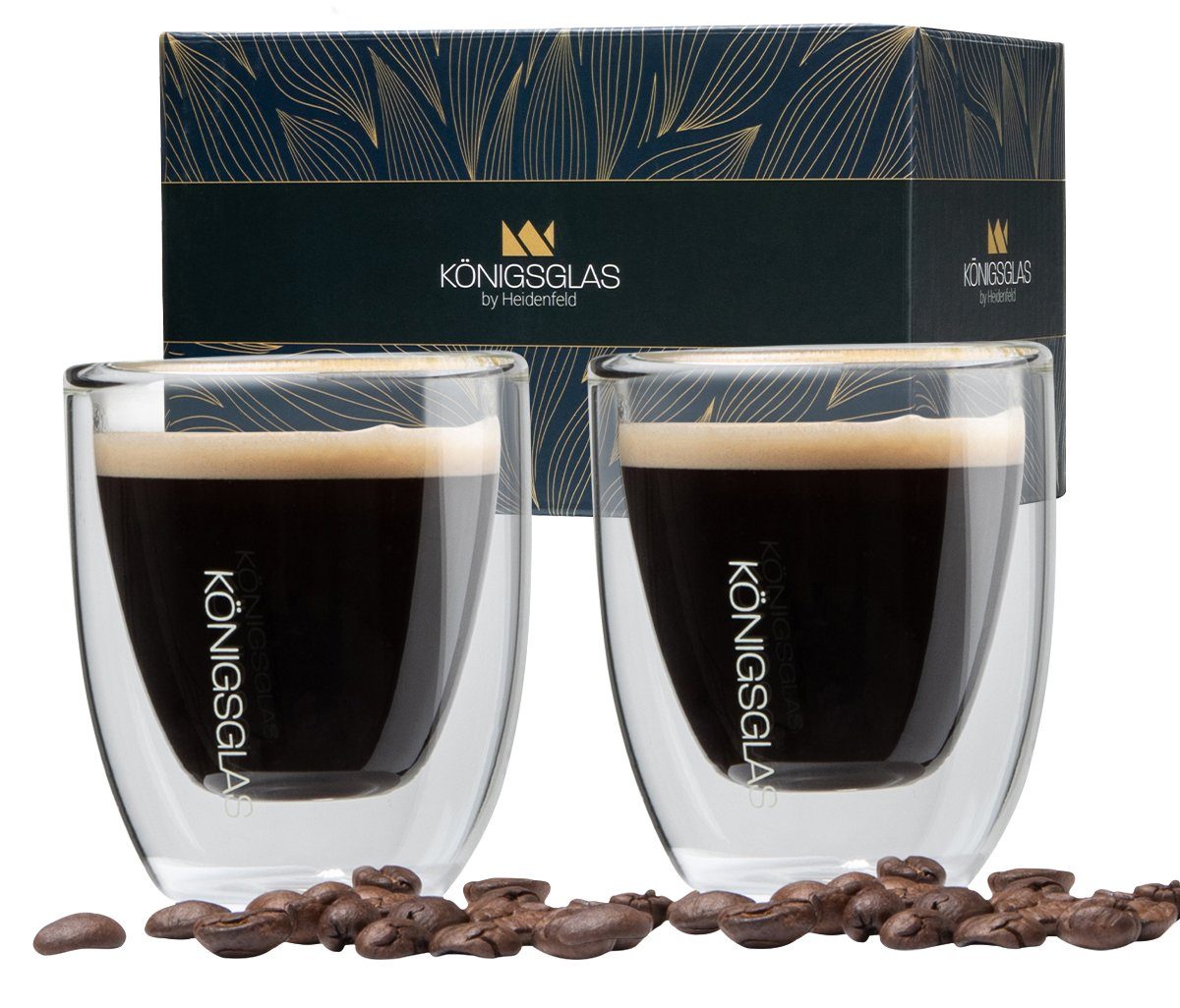 Königsglas Espressoglas Espresso Glas Set 80 ml doppelwandige