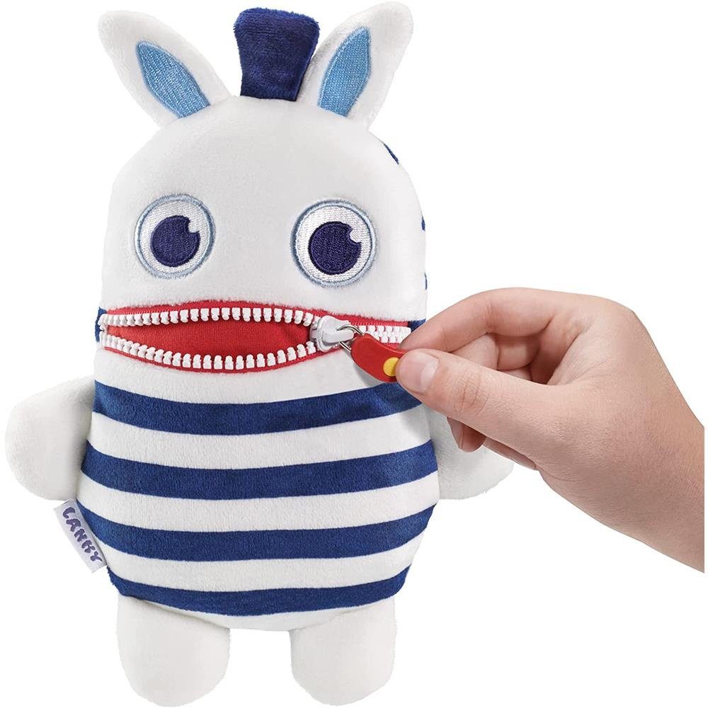 Schmidt Spiele Plüschfigur 42543 Sorgenfresser Lanky, 18 cm, Weiß / Blau, Stofftier