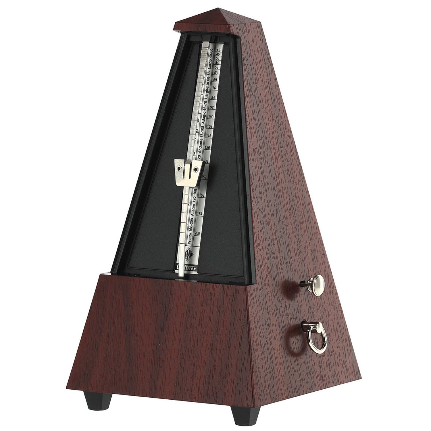 Wittner Metronom Wittner Metronom 855111 mechanisch Mahagoni-Maserung mit Glocke, aufziehbar