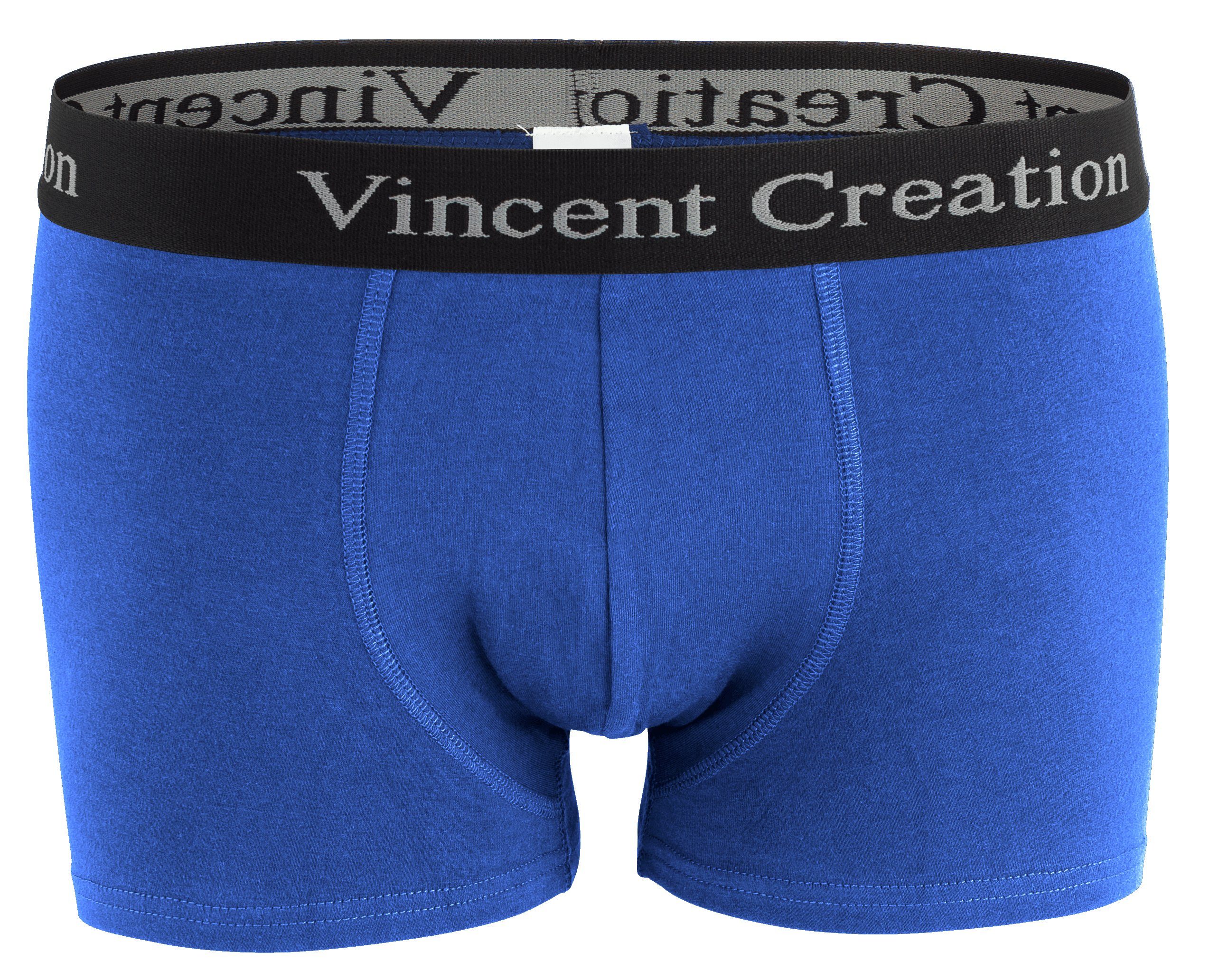 stretchiger Baumwollmix Blau angenehm Vincent Boxershorts (12-St) Nebulas Creation®