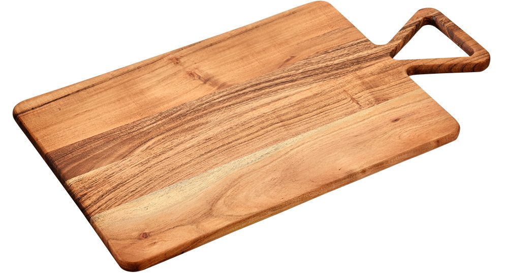 KESPER® Schneidebrett mit Griff, Massivholz, (1-St), FSC-zertifiziertes Akazienholz