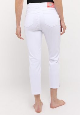 ANGELS 7/8-Jeans CICI CROP SLIT SPARKLE white