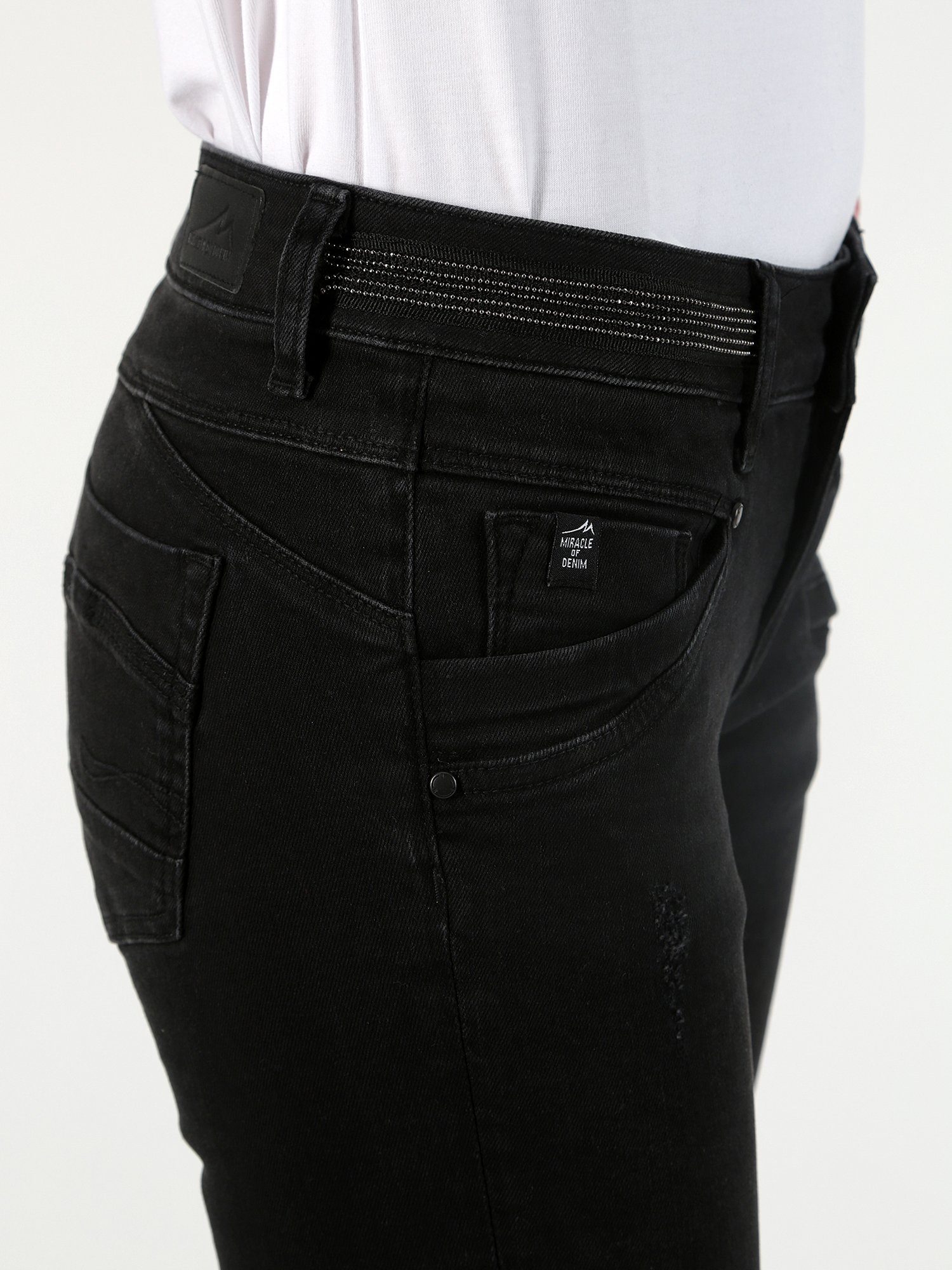 Miracle of Denim denim SUZY MOD AU20-2012.364 black JEANS Stretch-Jeans