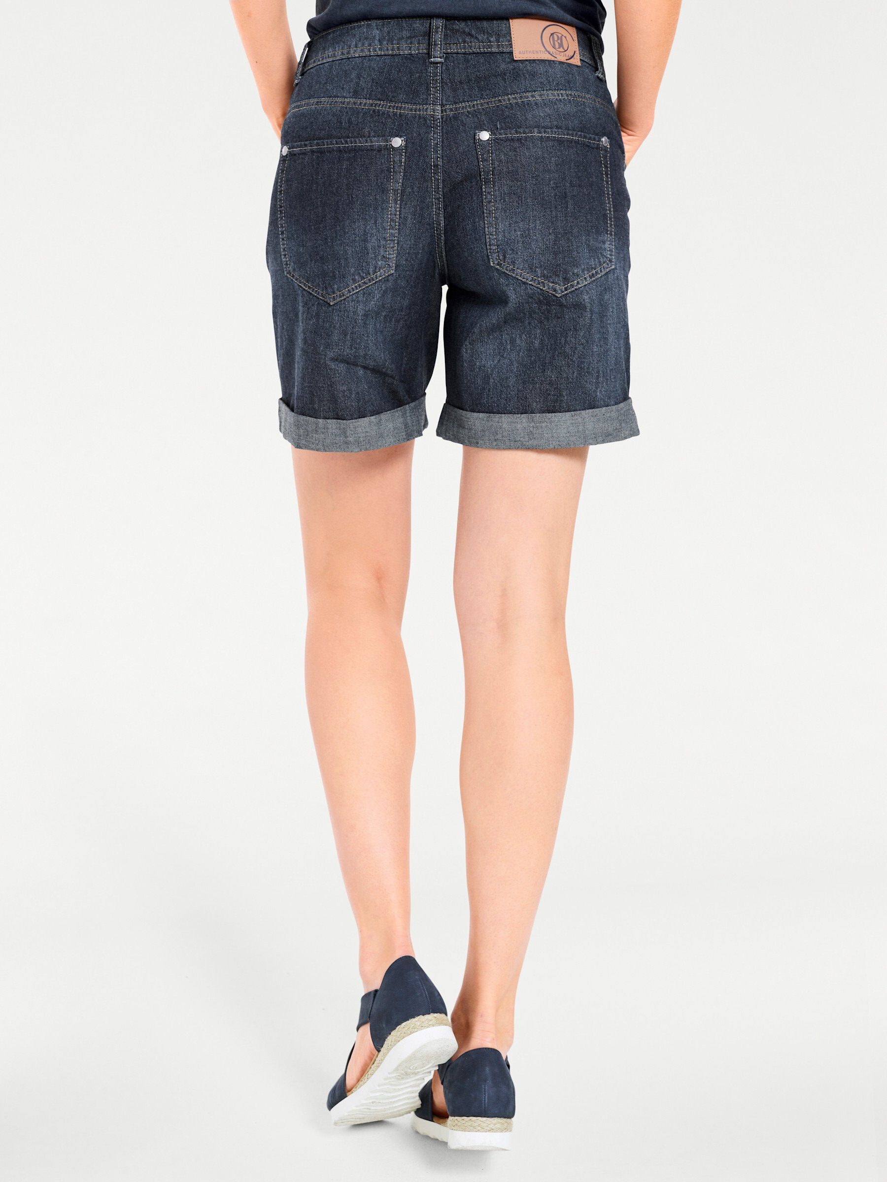 heine Bequeme Jeans Jeans-Shorts leicht vertieft