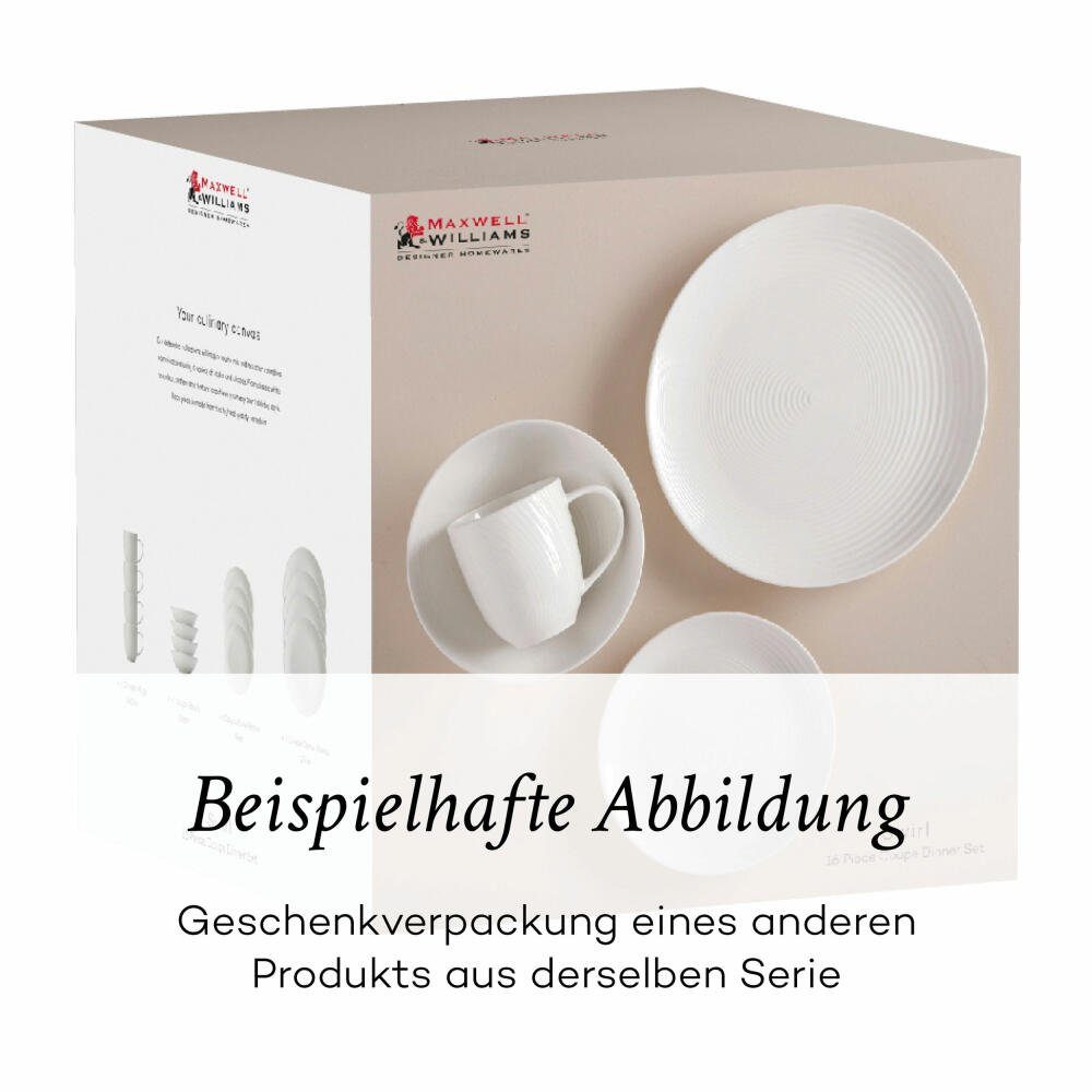 Maxwell & Williams Tafelservice ZENITH Set 16-tlg. Grau (16-tlg), 4 Personen, Porzellan
