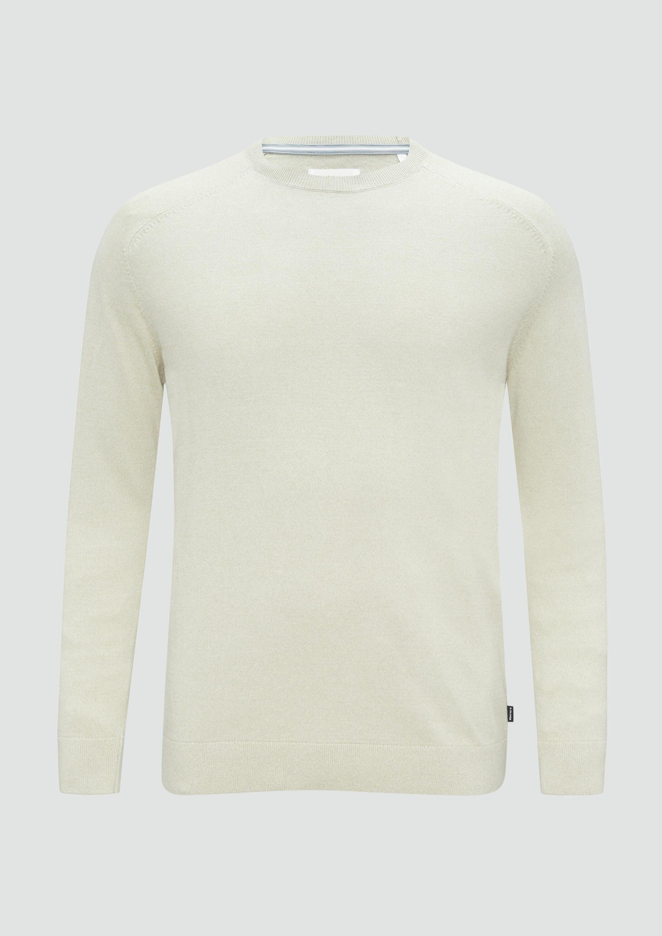 s.Oliver Longpullover Strickpullover Strickpullover mit Rippbündchen