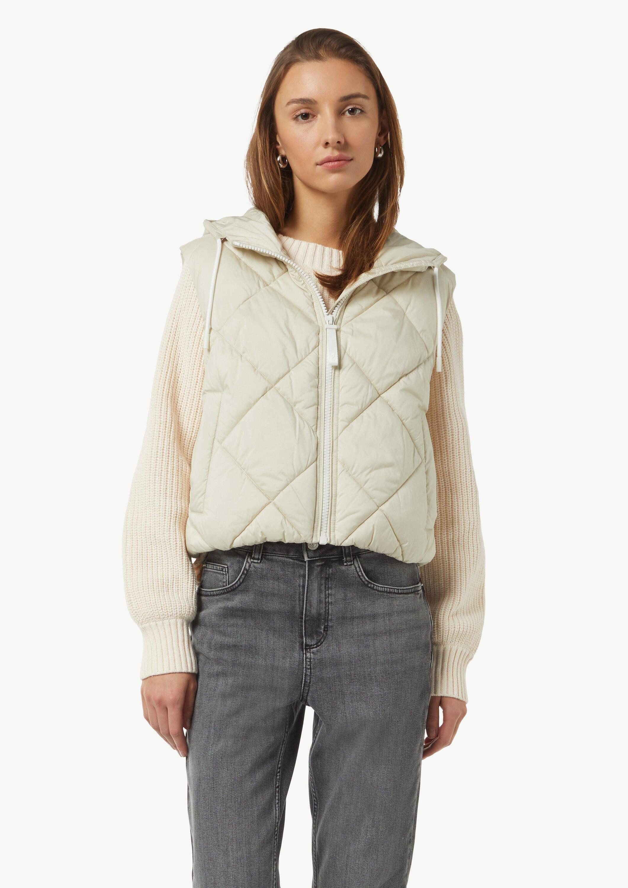 comma Outdoorjacke Outdoor-Weste Leichte Steppweste im Relaxed Fit mit Kapu günstig online kaufen