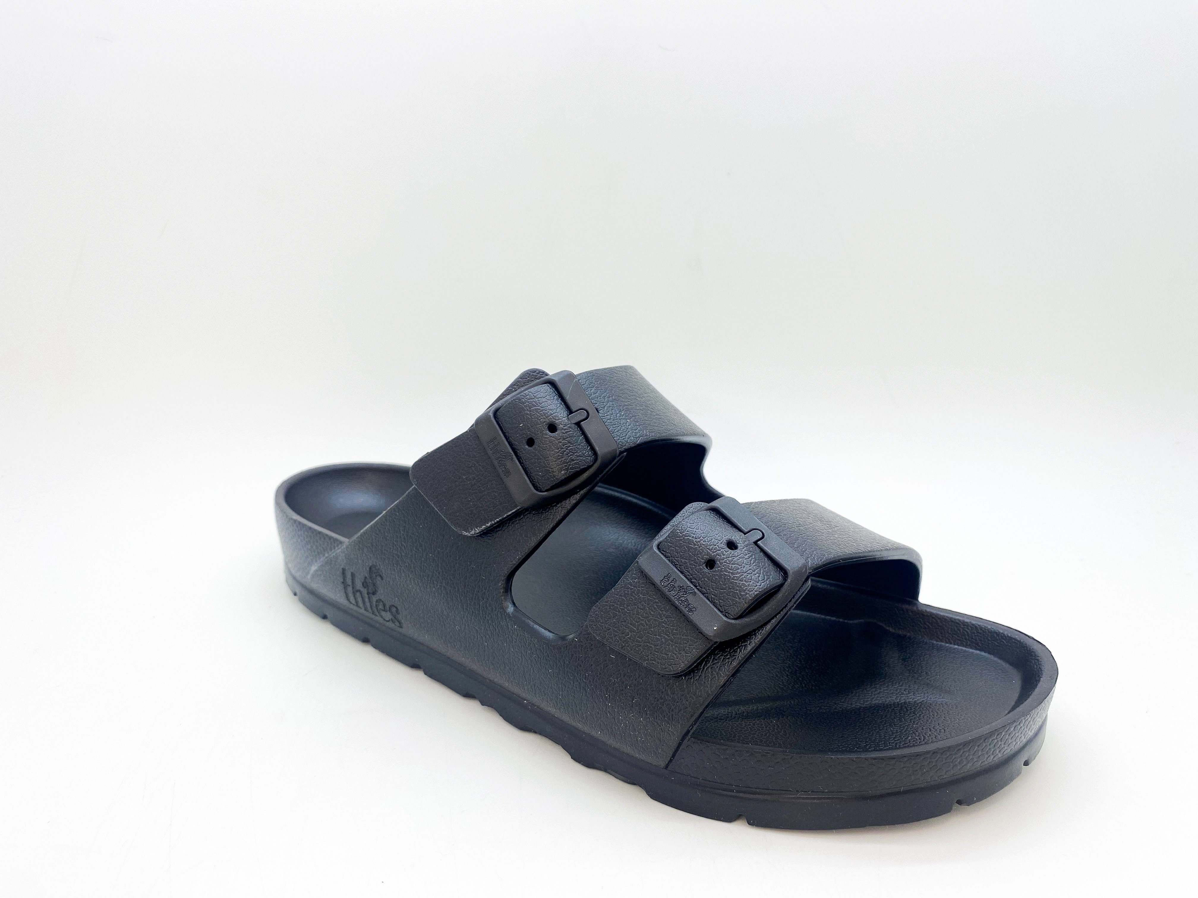 1856 Sandale thies Sandal Vegan Black Ecofoam