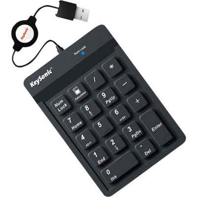 KEYSONIC Keyboard »ACK-118 BK numerische Tastatur aus Silikon«