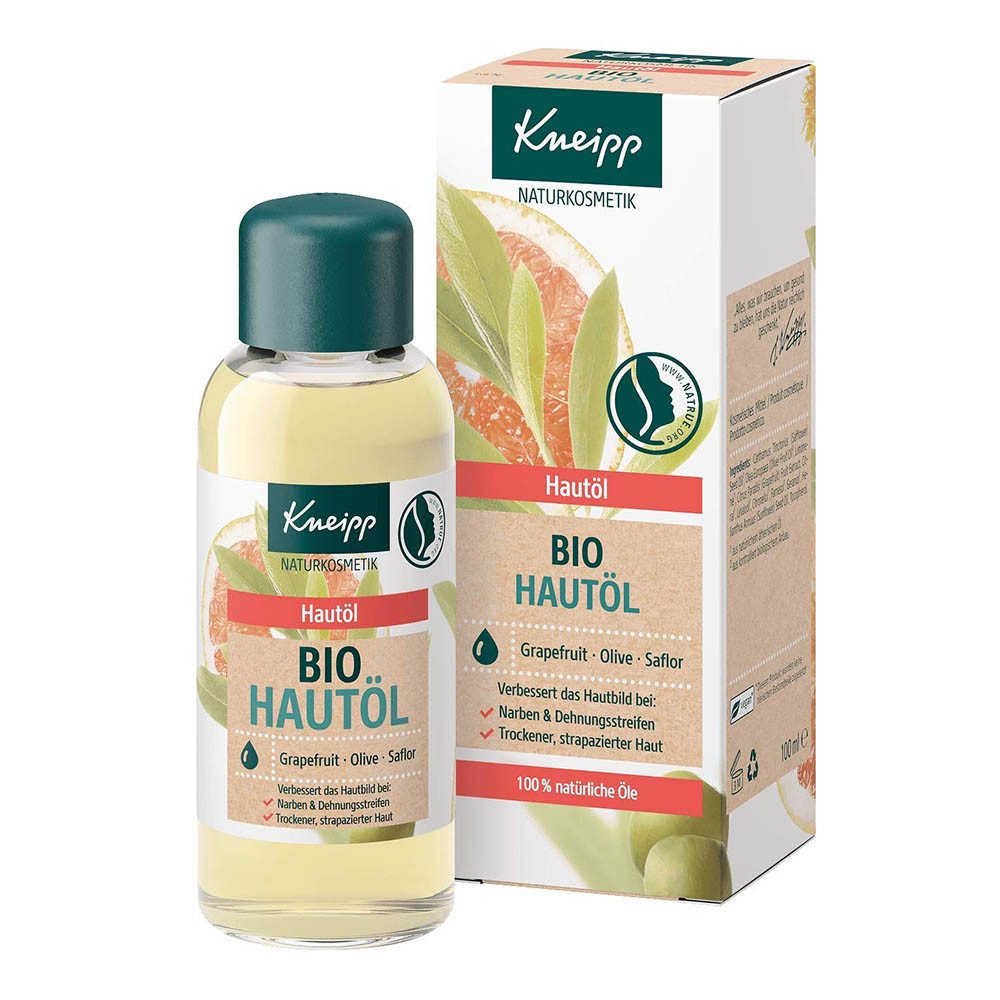 Kneipp Körperöl Bio Hautöl - Grapefruit Olive Saflor 100ml 2er Pack