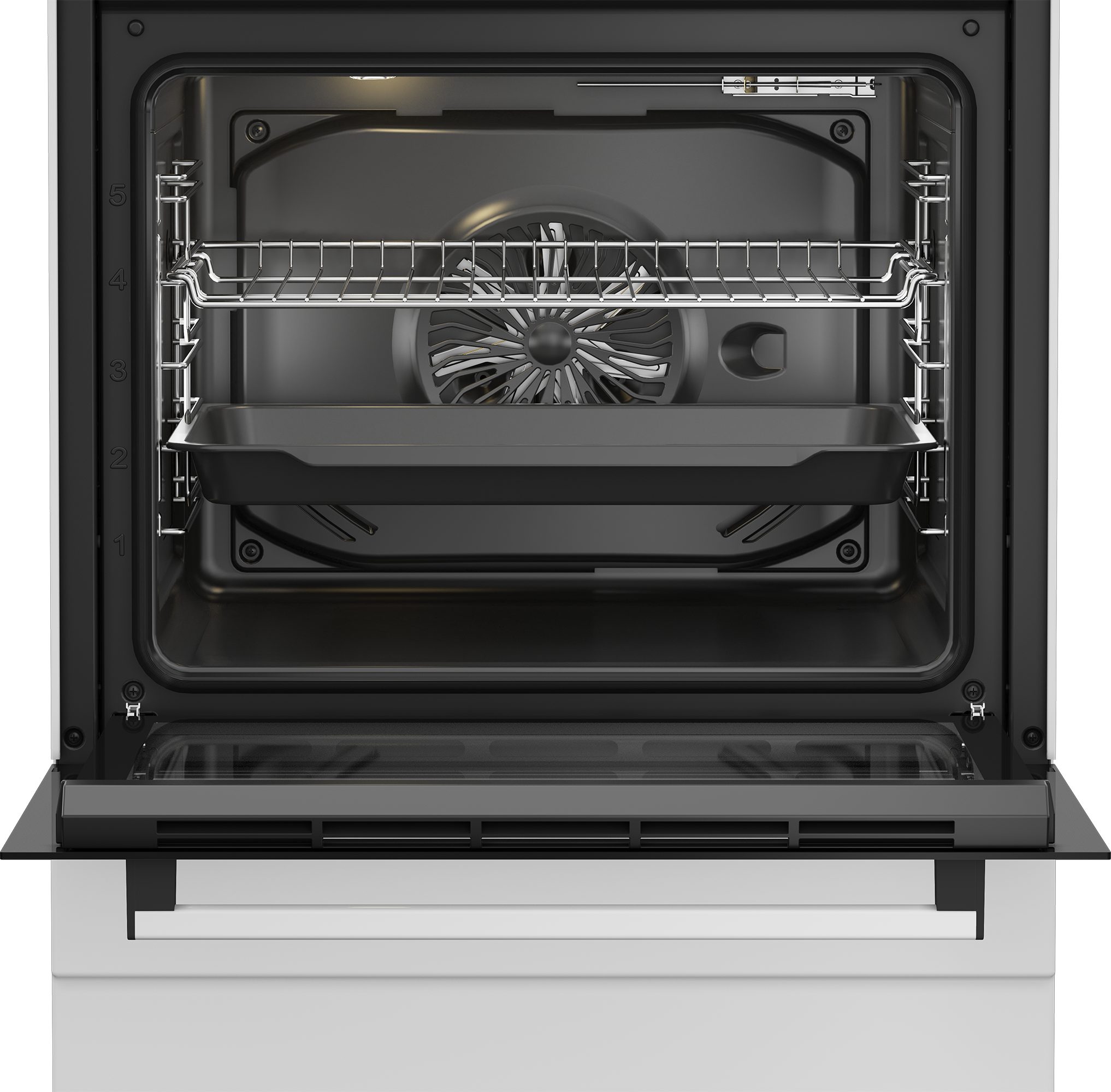 BEKO Elektro-Standherd FBM67320WS, mit Teleskopauszug nachrüstbar, SteamShine® – Die Dampfreinigung des Backofens