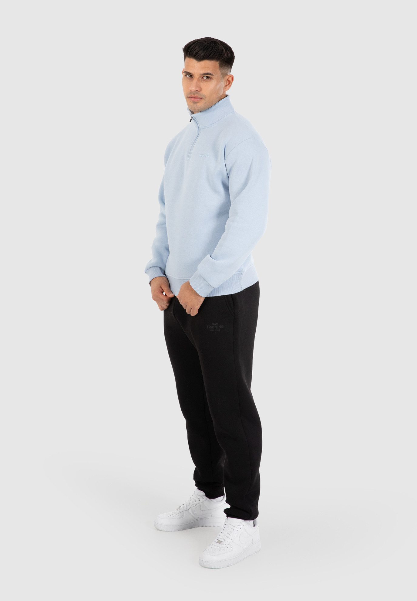 Smilodox Sweatshirt Emilio, Half Zip Sweater günstig online kaufen