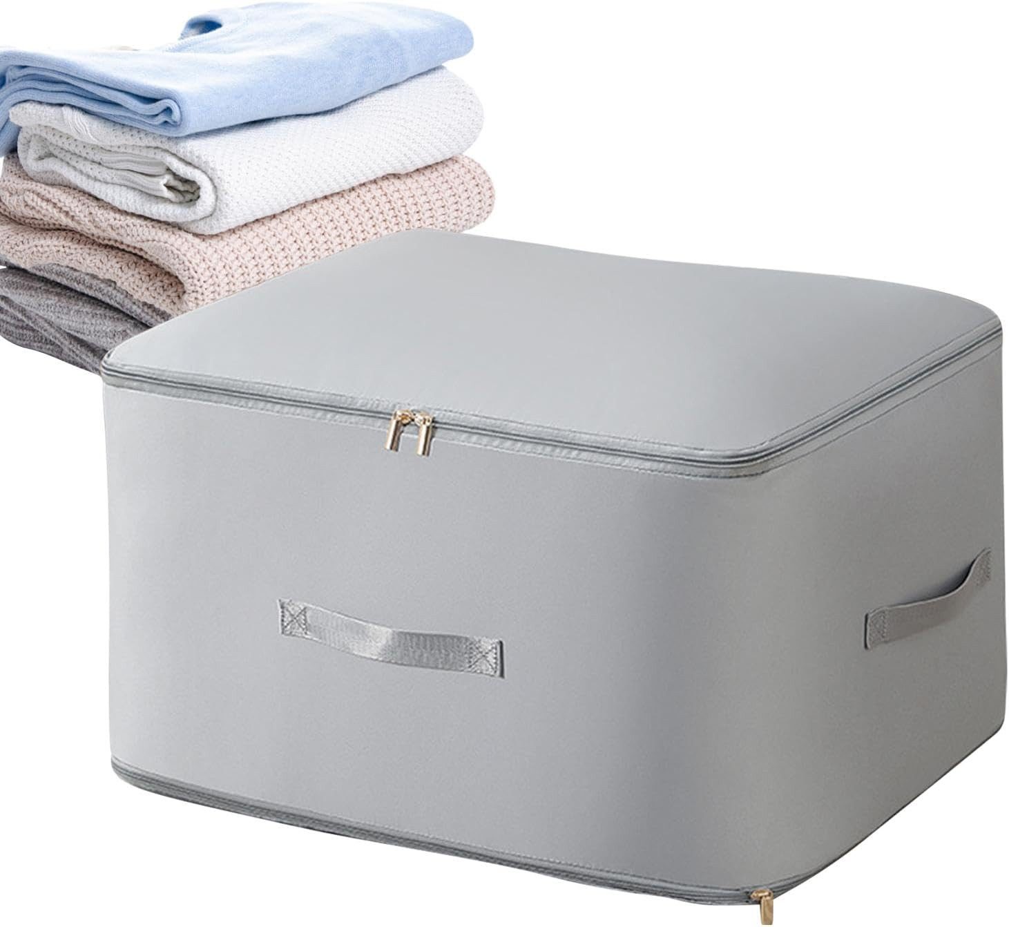 Generic Aufbewahrungsbox Deckentaschen Set Grau – Organizer für Bettdecken günstig online kaufen