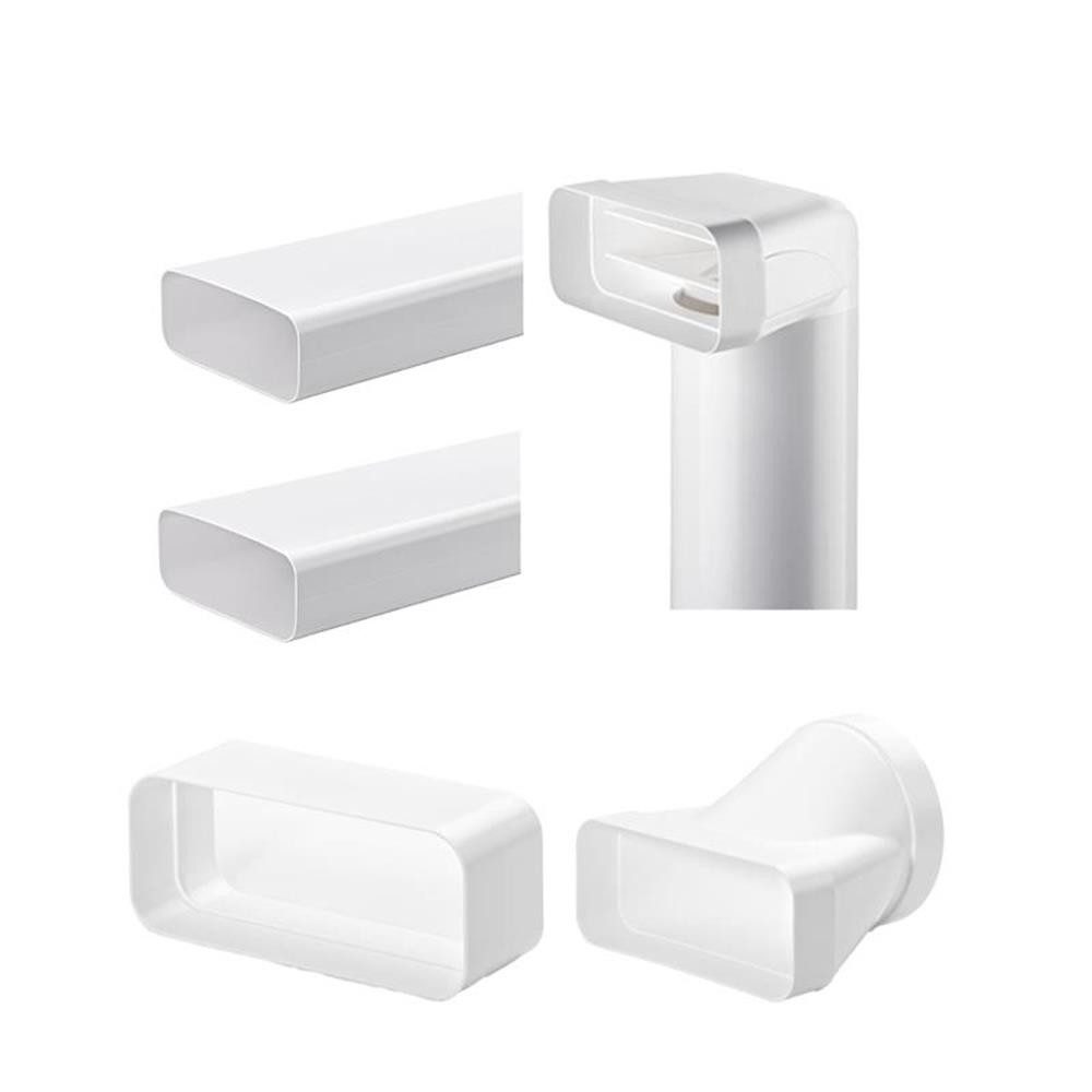 Naber Abluft-Set Naber COMPAIR System Ø 150 flow 150 Flachkanal Set-1 weiß