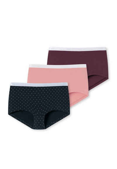 Schiesser Panty 3er Pack 95/5 Organic Cotton (Spar-Set, 3-St) Short Slip - Baumwolle - Mit softem Bund, Bequemer Beinausschnitt