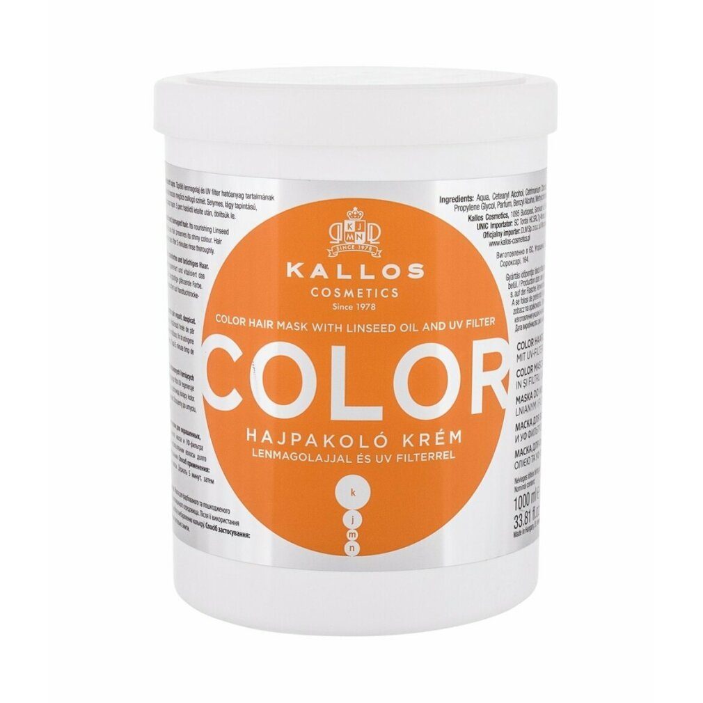 Kallos Cosmetics Haarkur Kallos Cosmetics Kallos Color Hair Mask With Linseed Oil And UV Filtr